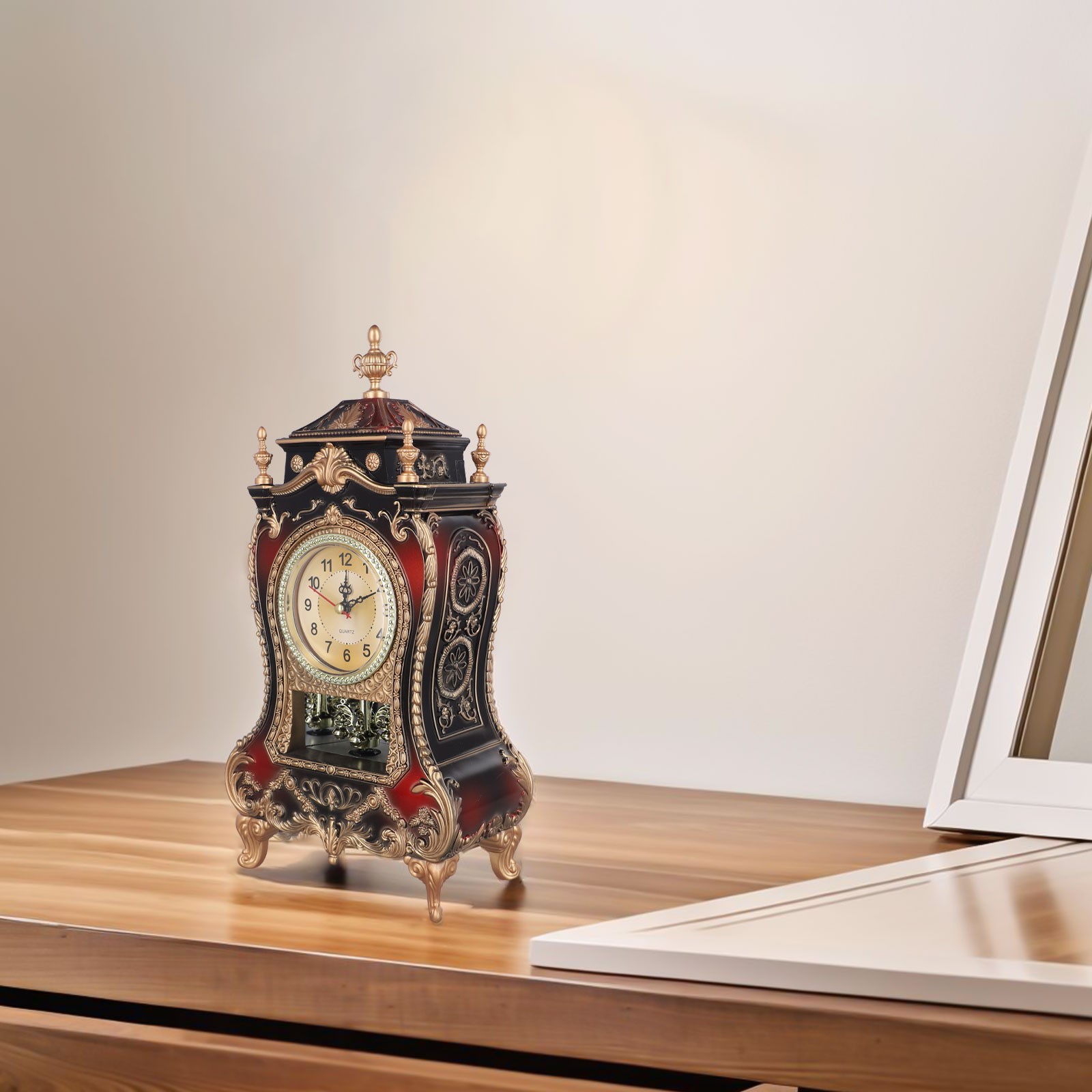 Musical Analog Clock with Vintage Charm Wall Mountable Home Decoration