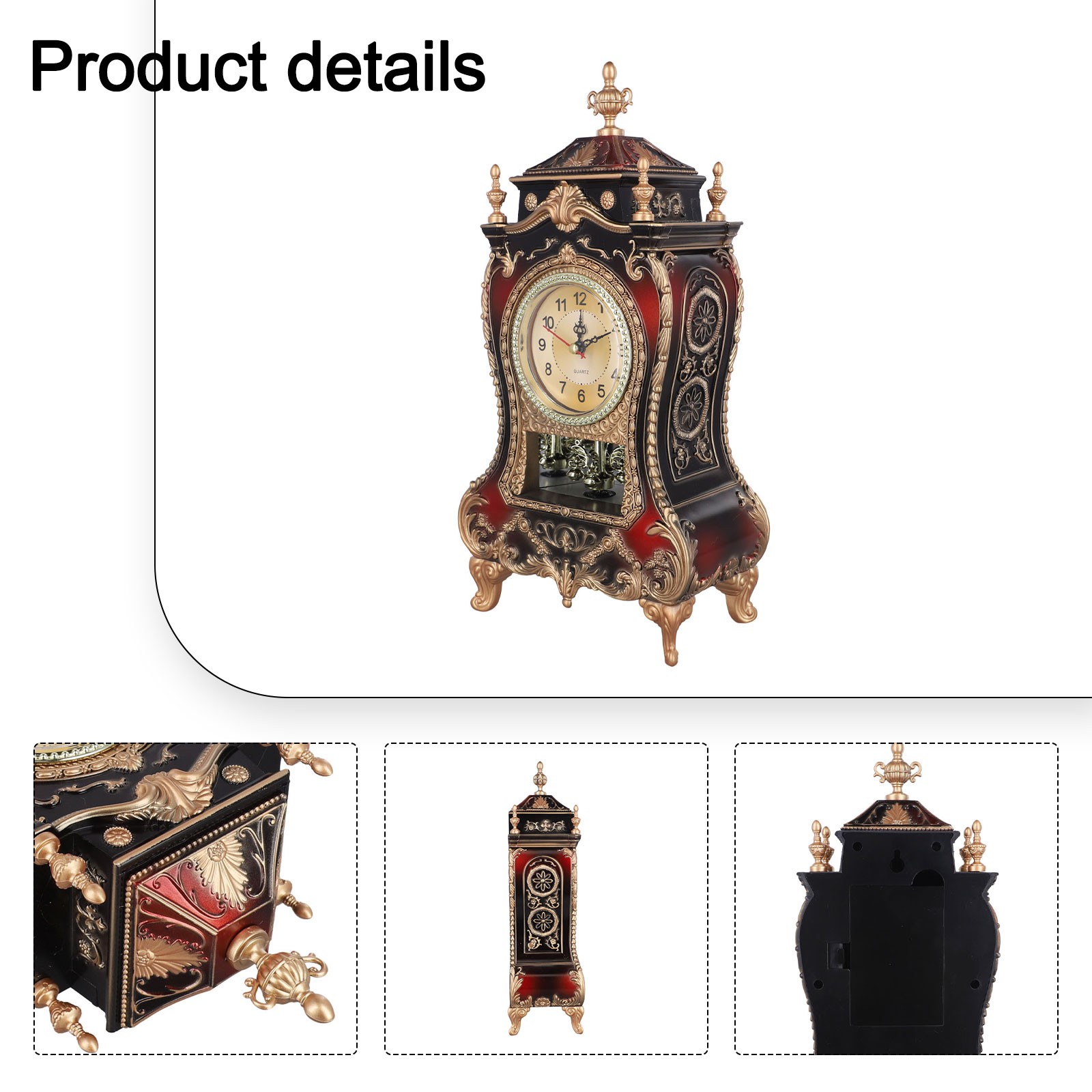 Musical Analog Clock with Vintage Charm Wall Mountable Home Decoration
