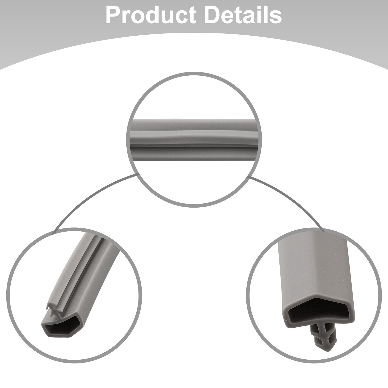 Adjustable Rubber Door Seal Strip 10mm Width 5m Long Perfect Fit for Doors - Picture 32 of 41