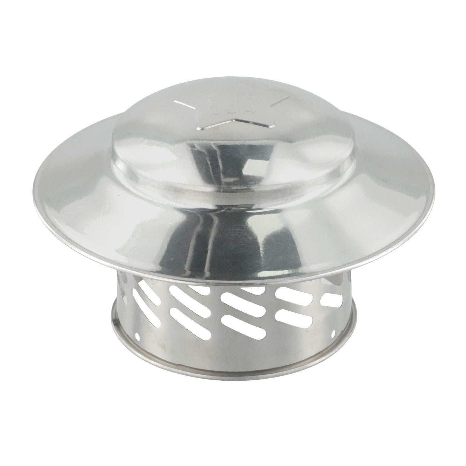 Stainles Steel Chimney Cap Exterior Wall Fresh Air Outlet Roof Pipe Exhaust Hood - Picture 41 of 69
