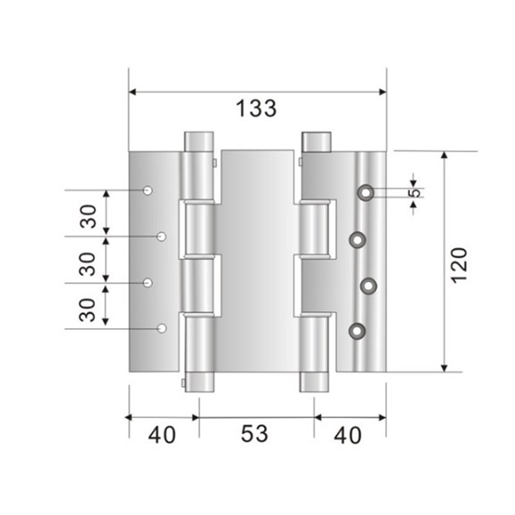 Double Door Hinge 5 Inch Spring Folding Design Automatic Closure for Safe Use - Picture 20 of 24