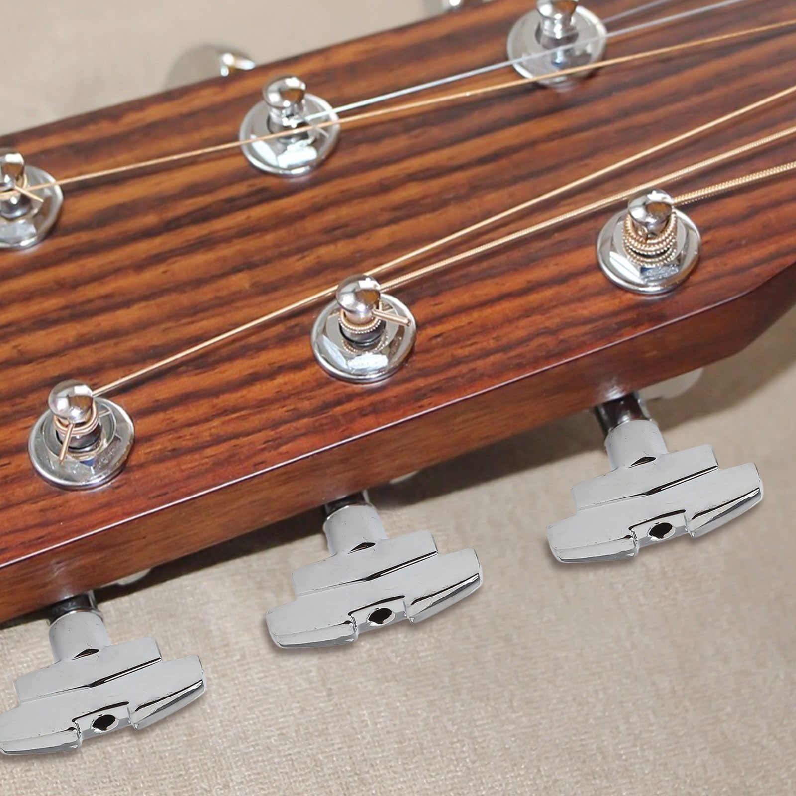 Hochwertige Ersatz-Gitarren-Maschinenköpfe 6 Stück für klassische Folkgitarre - Bild 15 von 34
