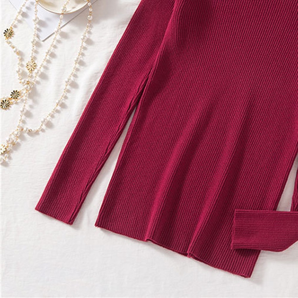 Trendy Women achats Slim Fit Turtleneck Sweater Autumn Winter Long Sleeve Top