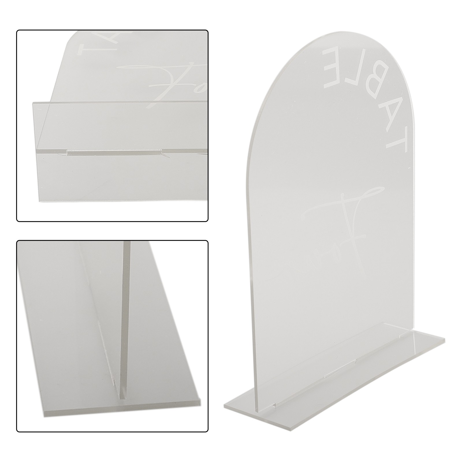 Paquet de 10 panneaux numéro de table design arche minimaliste matériau collection acryli
