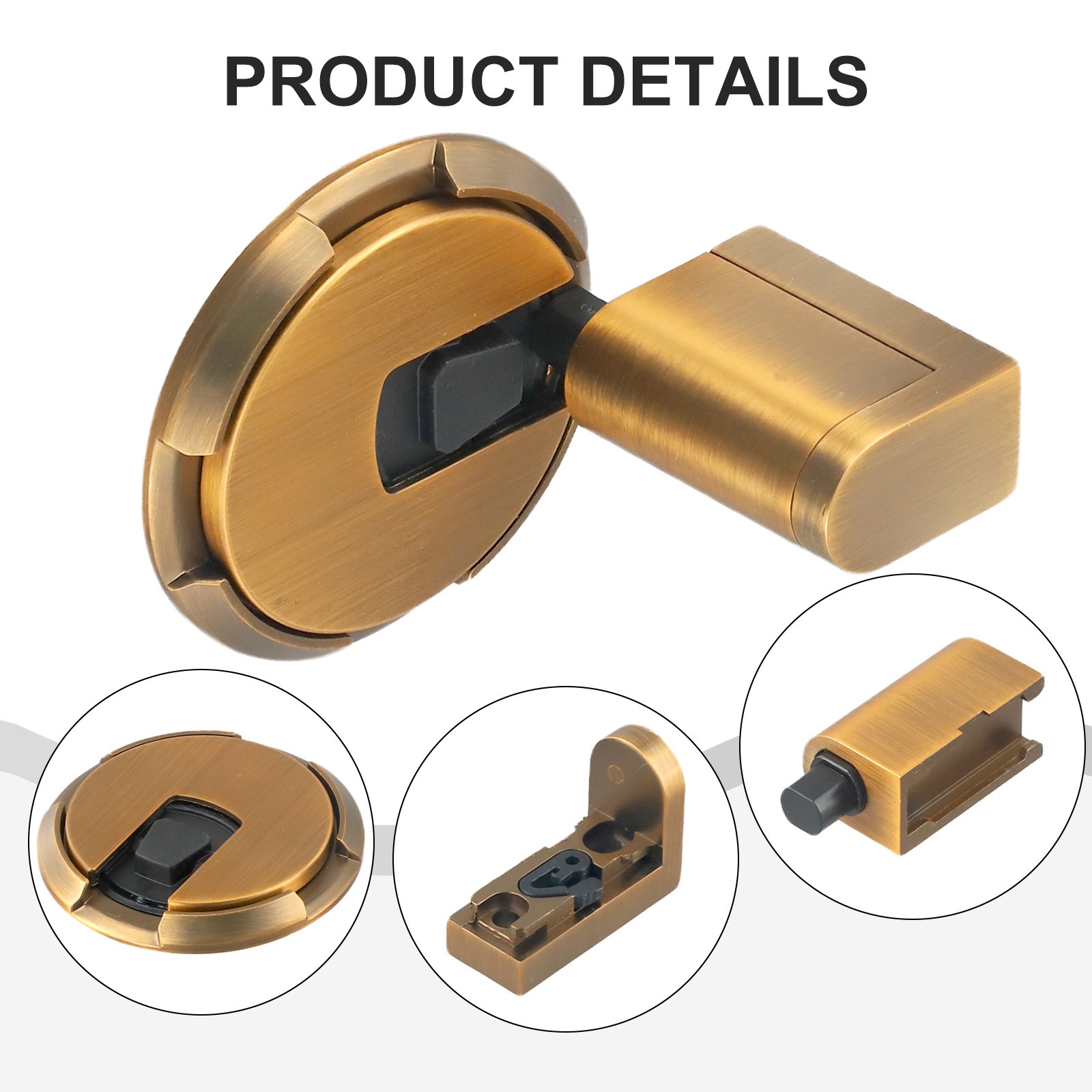 Heavily Built Adjustable Door Stopper Reliable Performance Against Strong Winds