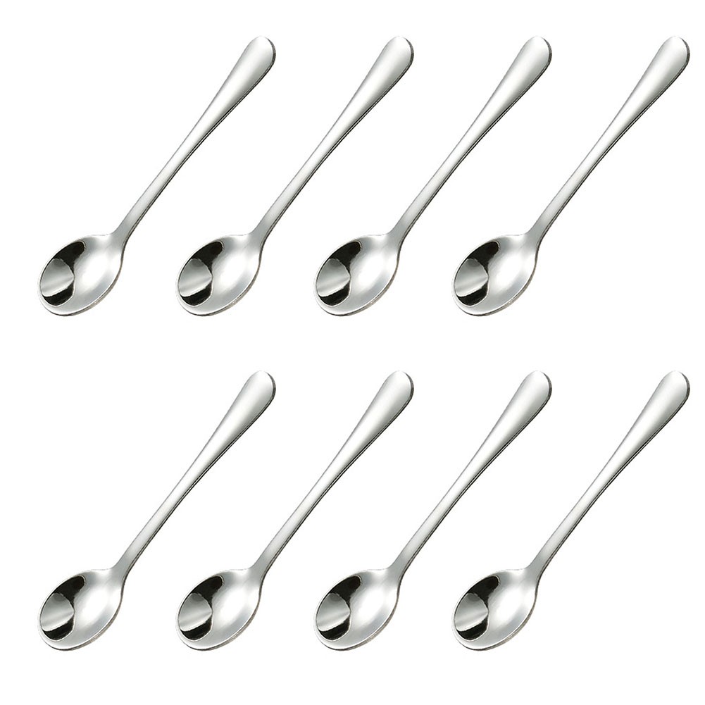 8 PIEZAS Pequeñas cucharas de acero inoxidable para tarros de especias, sal, azúcar, pimienta, miel - Imagen 9 de 16