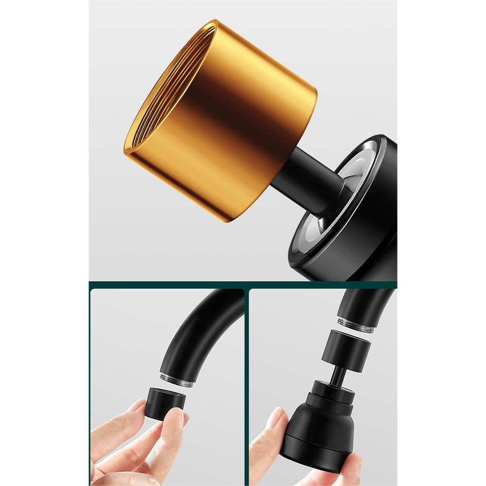 360?? Rotating Faucet Extender 3 Modes Water Saver Nozzle for Efficient Kitchen