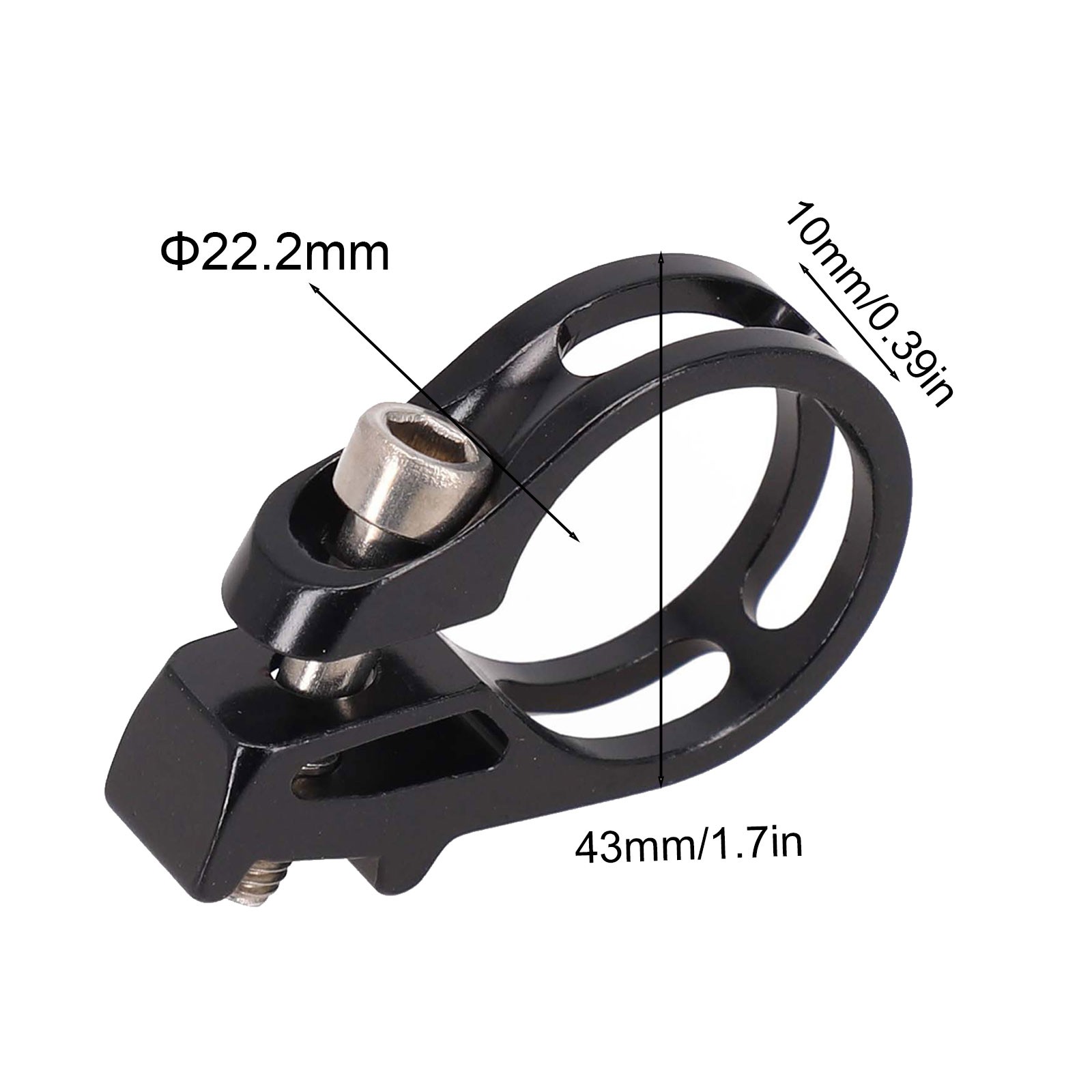 Shifter Clamp Shifter Trigger Bar 6.6g About 43x10mm Aluminium Alloy Black - Picture 20 of 25