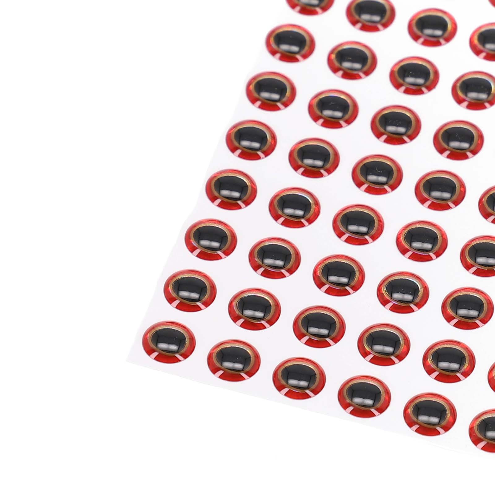 3D-Holografische Angelköder Augen zum Fliegenbinden Aufkleber 6mm 8mm,10mm,12mm - Bild 31 von 60