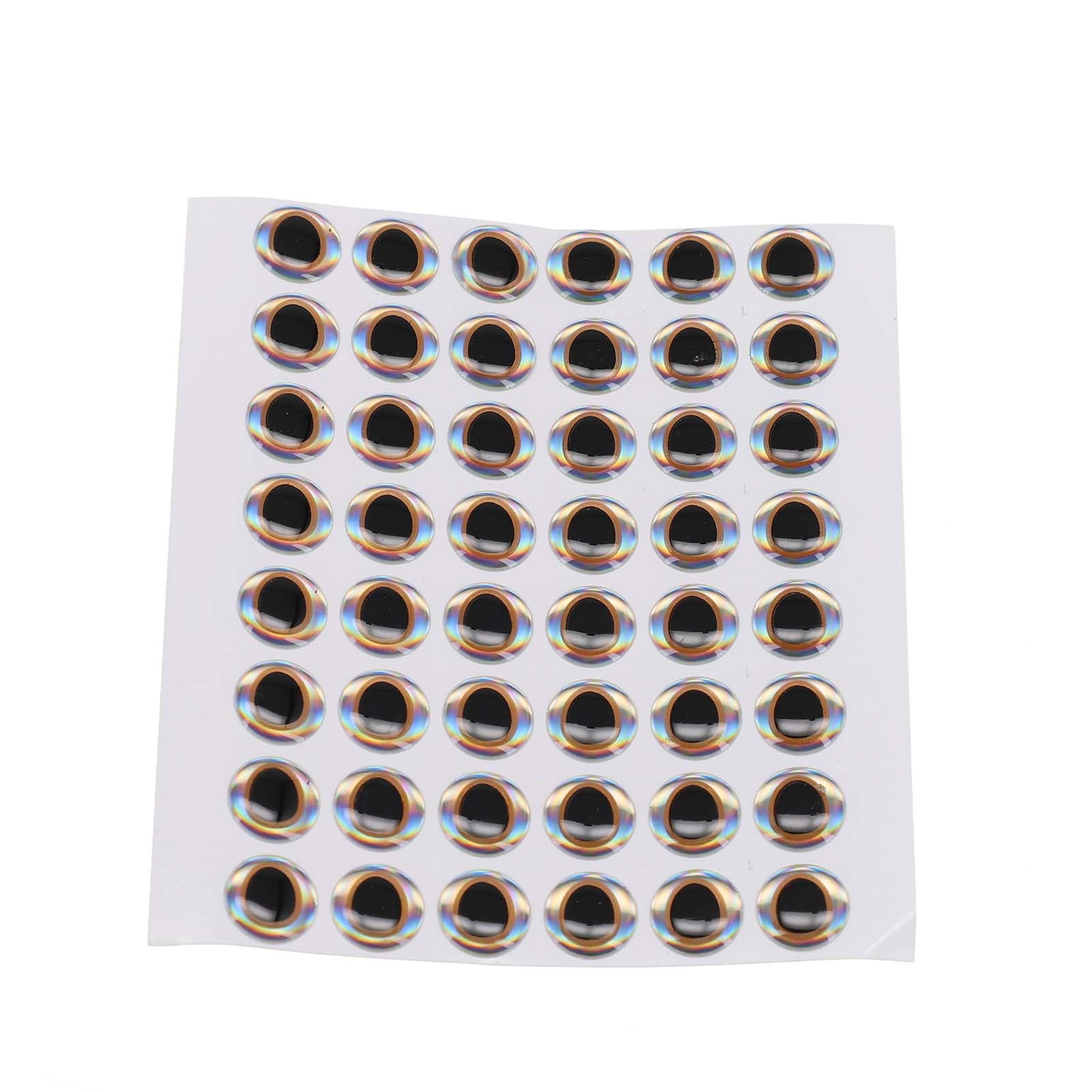 Angeln Angeln Köder Augen zum Fliegenbinden Köder Aufkleber 6mm Augen Brandneu - Bild 48 von 55