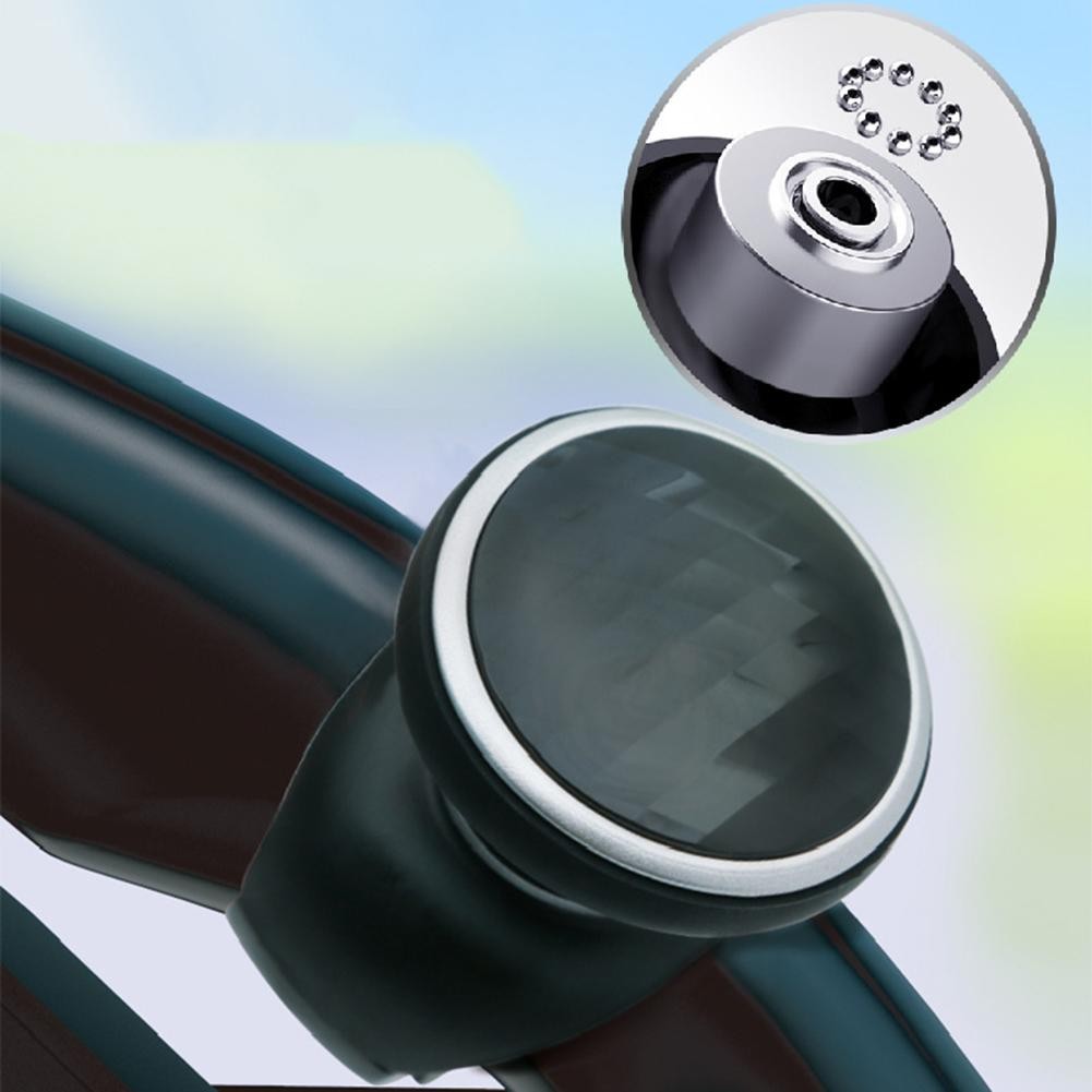 Car Steering Wheel Assist Ball Ergonomic Design 360 Degree Rotation Black - Picture 4 of 12