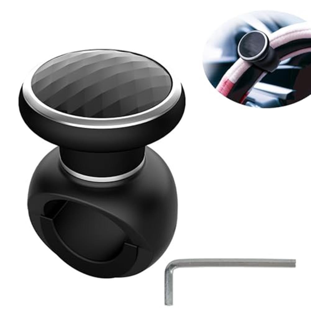 Car Steering Wheel Assist Ball Ergonomic Design 360 Degree Rotation Black - Picture 2 of 12