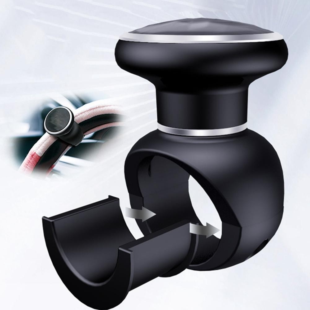 Car Steering Wheel Assist Ball Ergonomic Design 360 Degree Rotation Black - Picture 7 of 12
