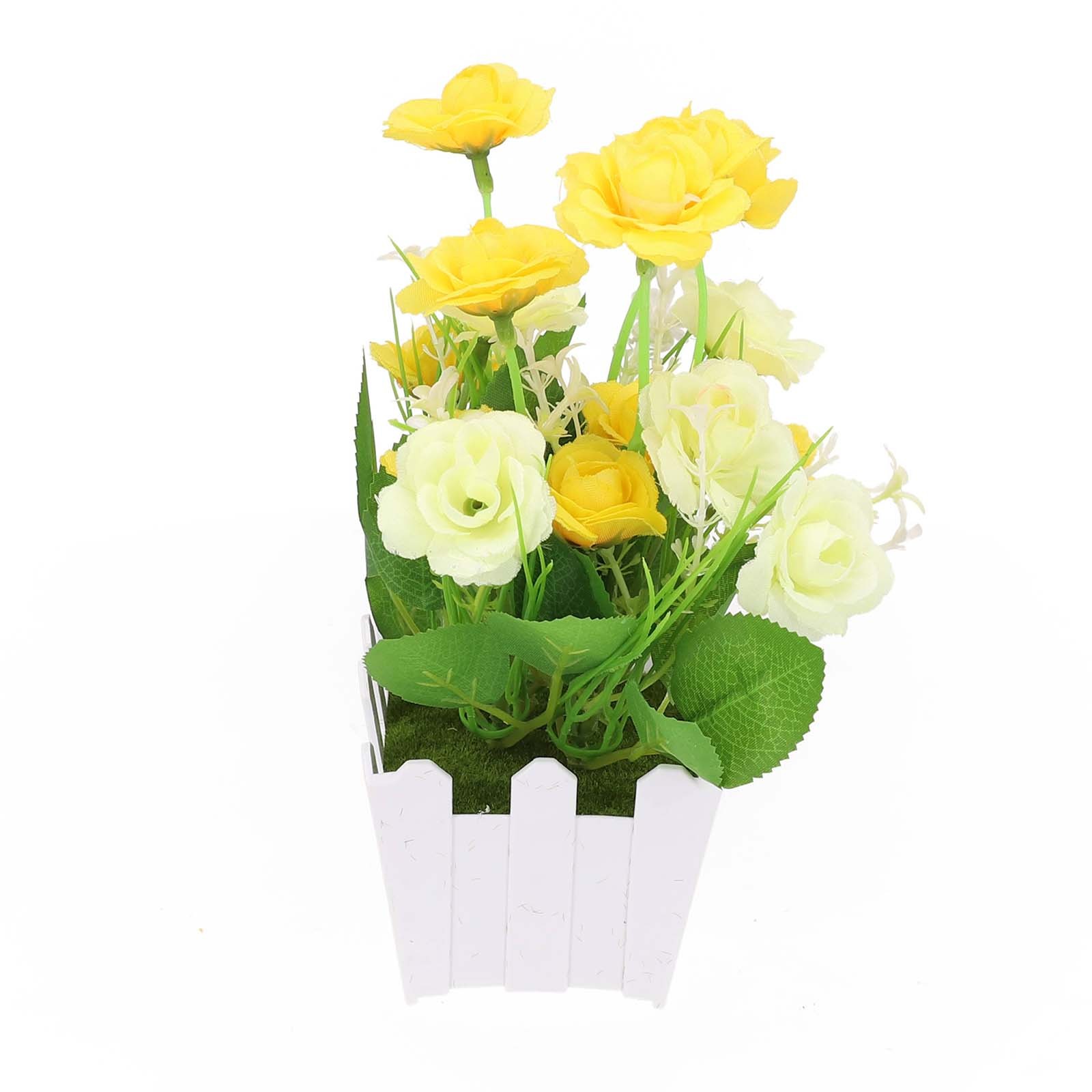 Kunstpflanzen im Topf künstliche Topfblumen für Indoor Outdoor Dekoration - Bild 14 von 25