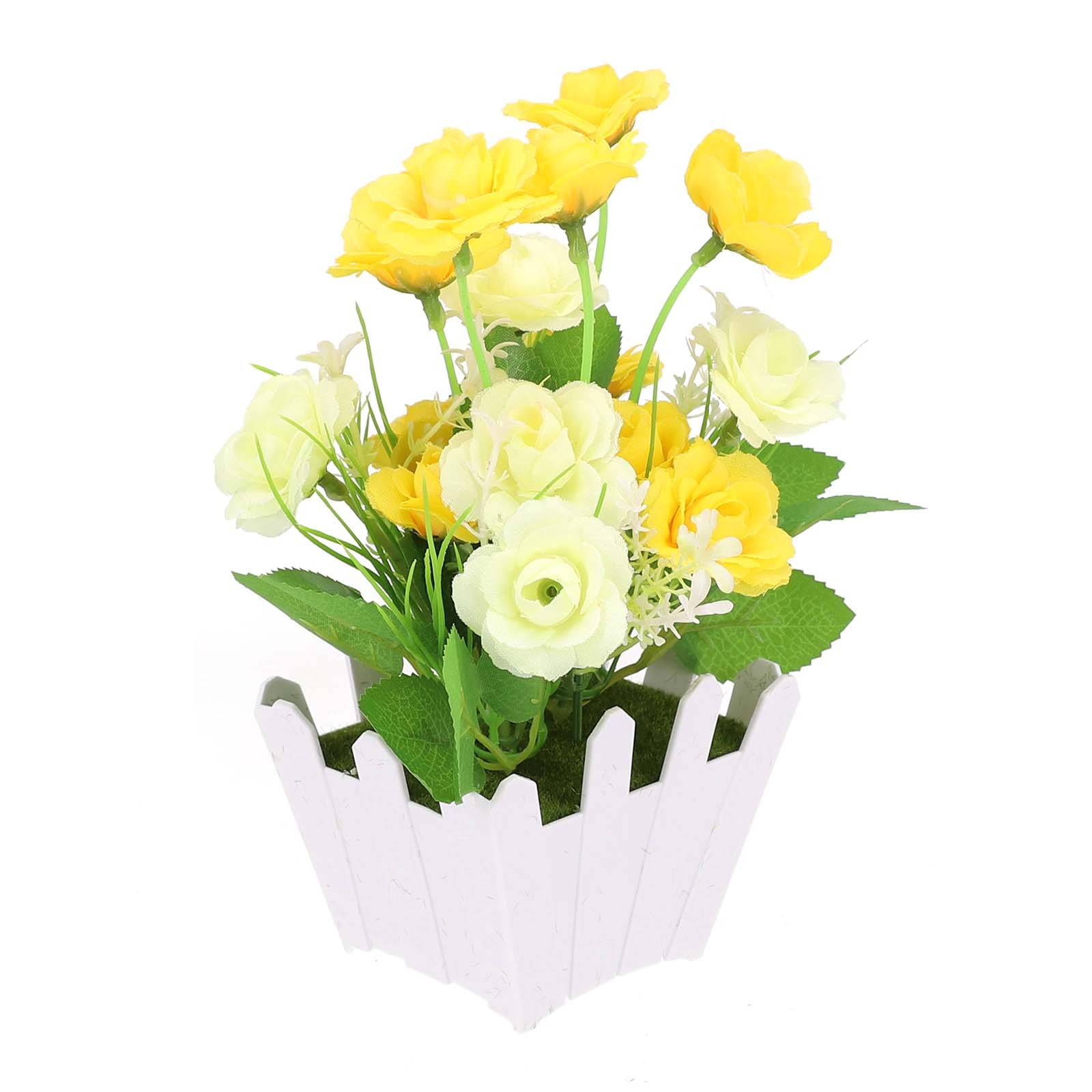 Kunstpflanzen im Topf künstliche Topfblumen für Indoor Outdoor Dekoration - Bild 15 von 25