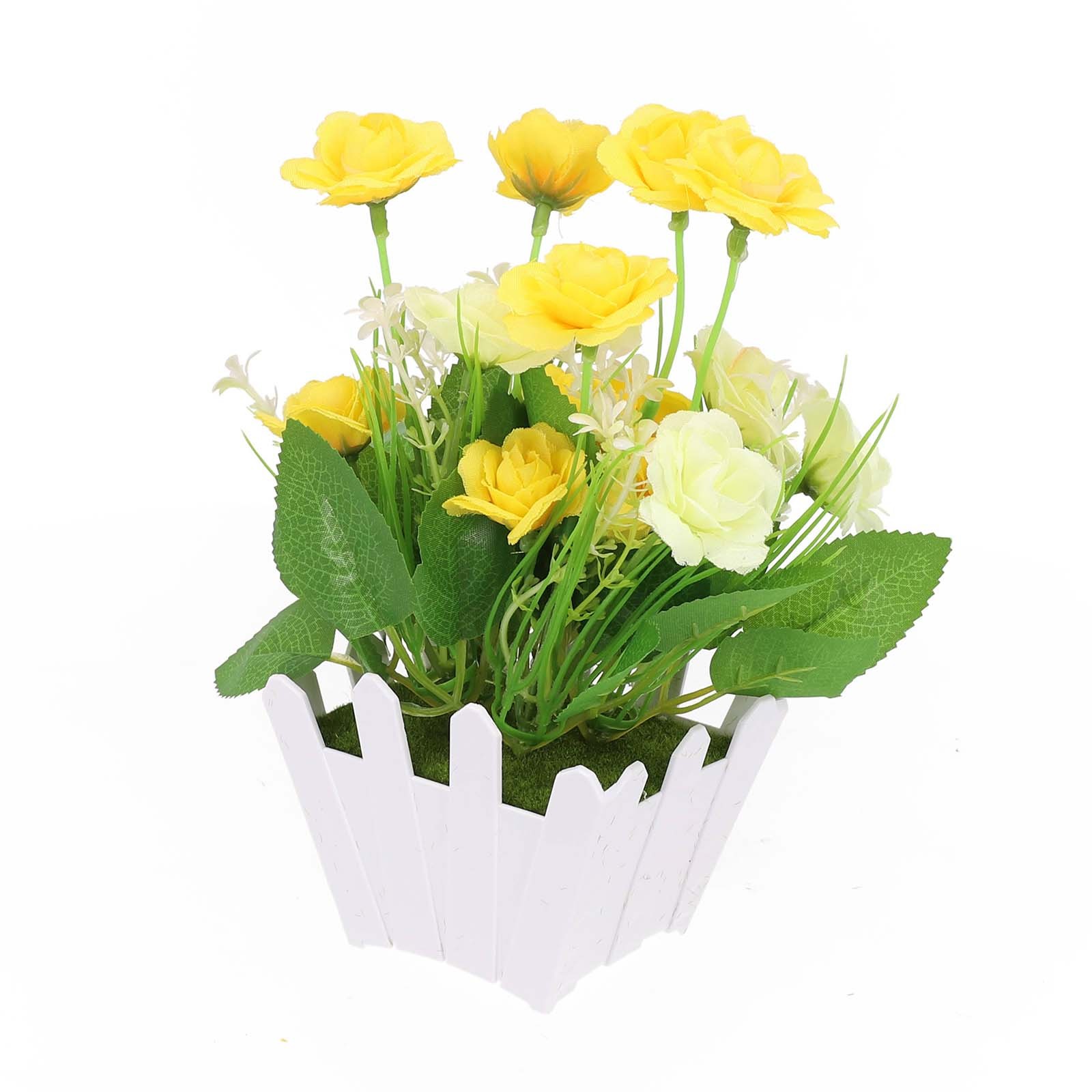 Kunstpflanzen im Topf künstliche Topfblumen für Indoor Outdoor Dekoration - Bild 17 von 25