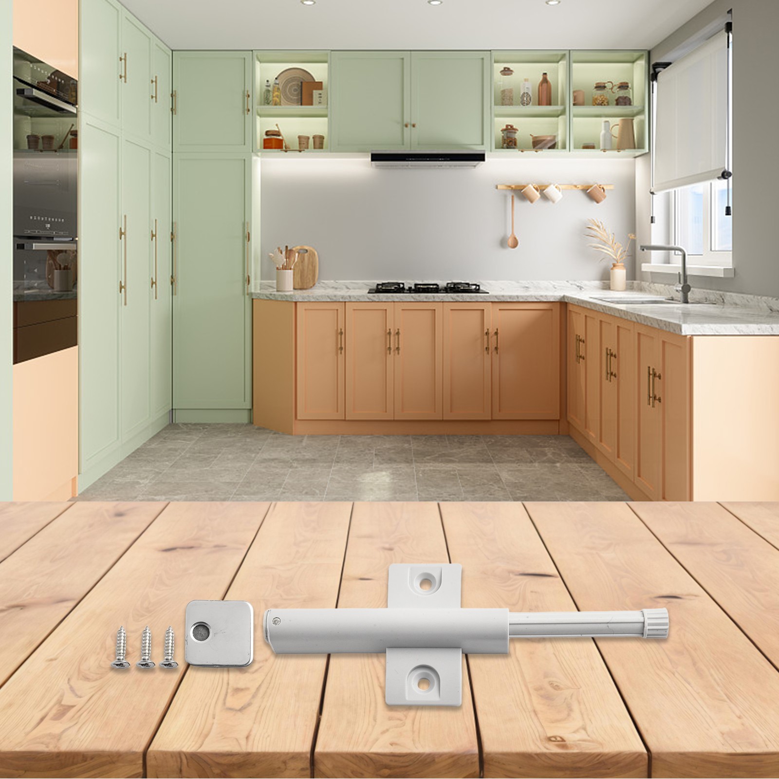 Drawer Door Cabinet Push to Open Door Catch Magnetic Tip Latch Touch Release DIY - Bild 26 von 36