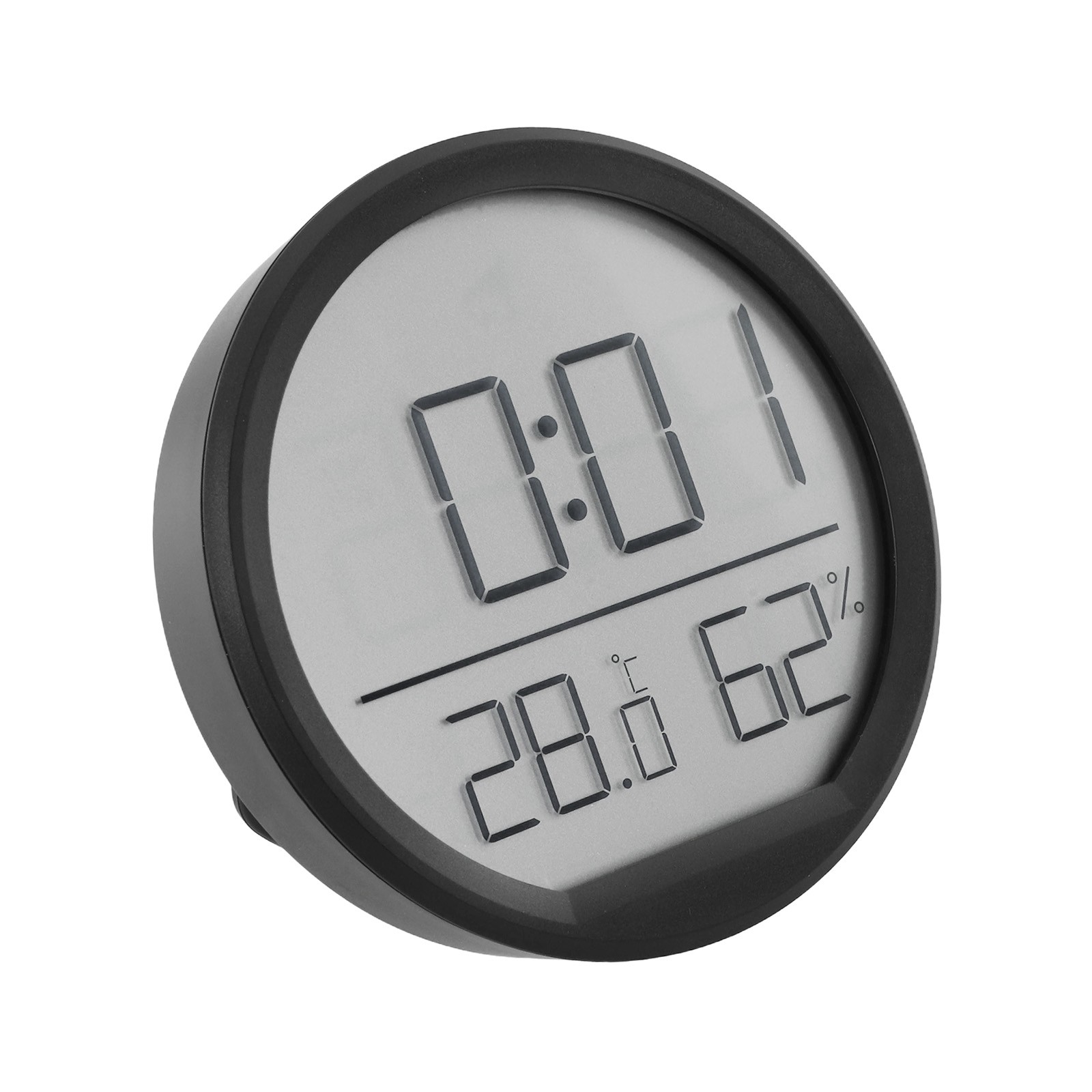 Slim Thermohygrometer Clock with Compact Design Time Humidity and Temperature - Picture 38 of 44