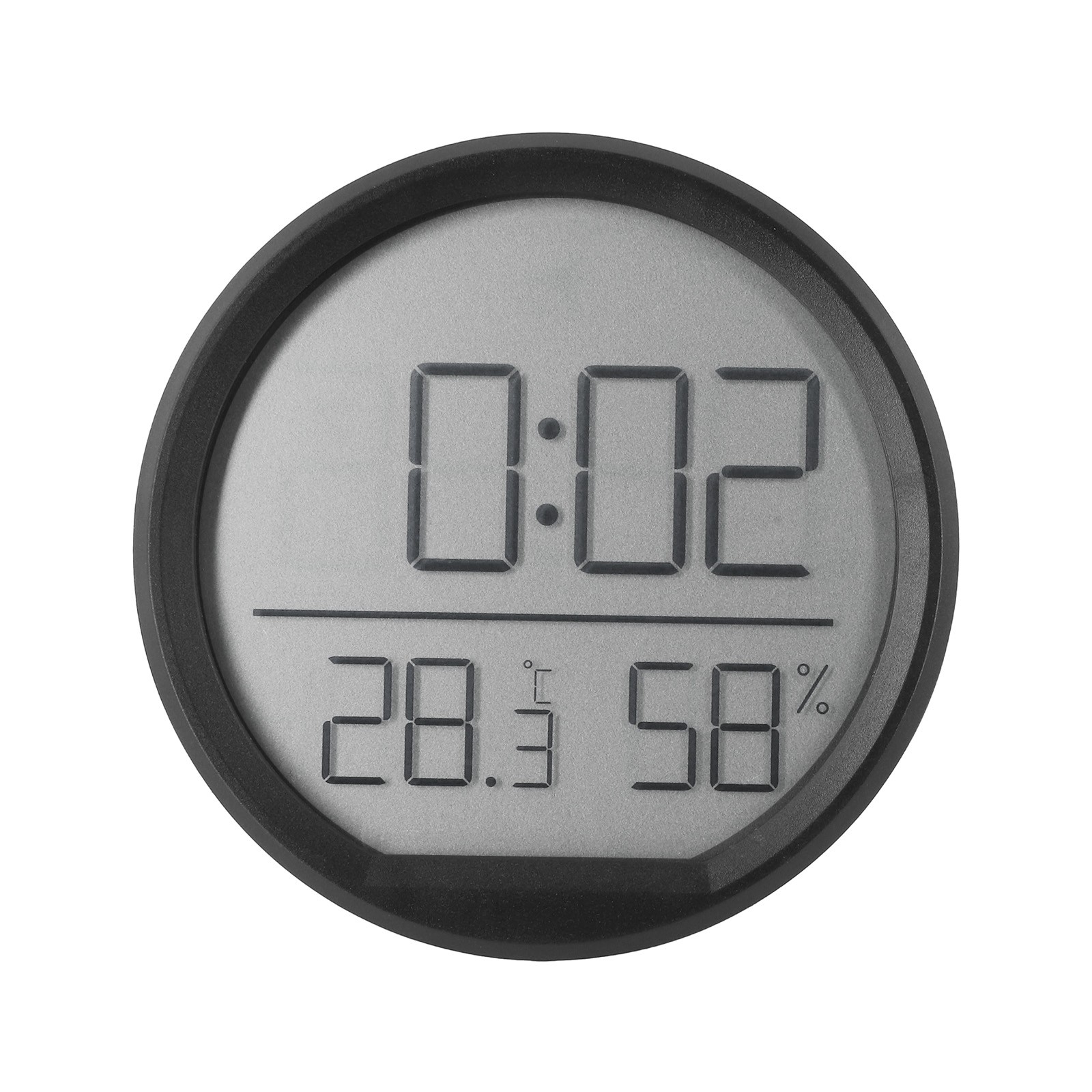 Slim Thermohygrometer Clock with Compact Design Time Humidity and Temperature - Picture 37 of 44