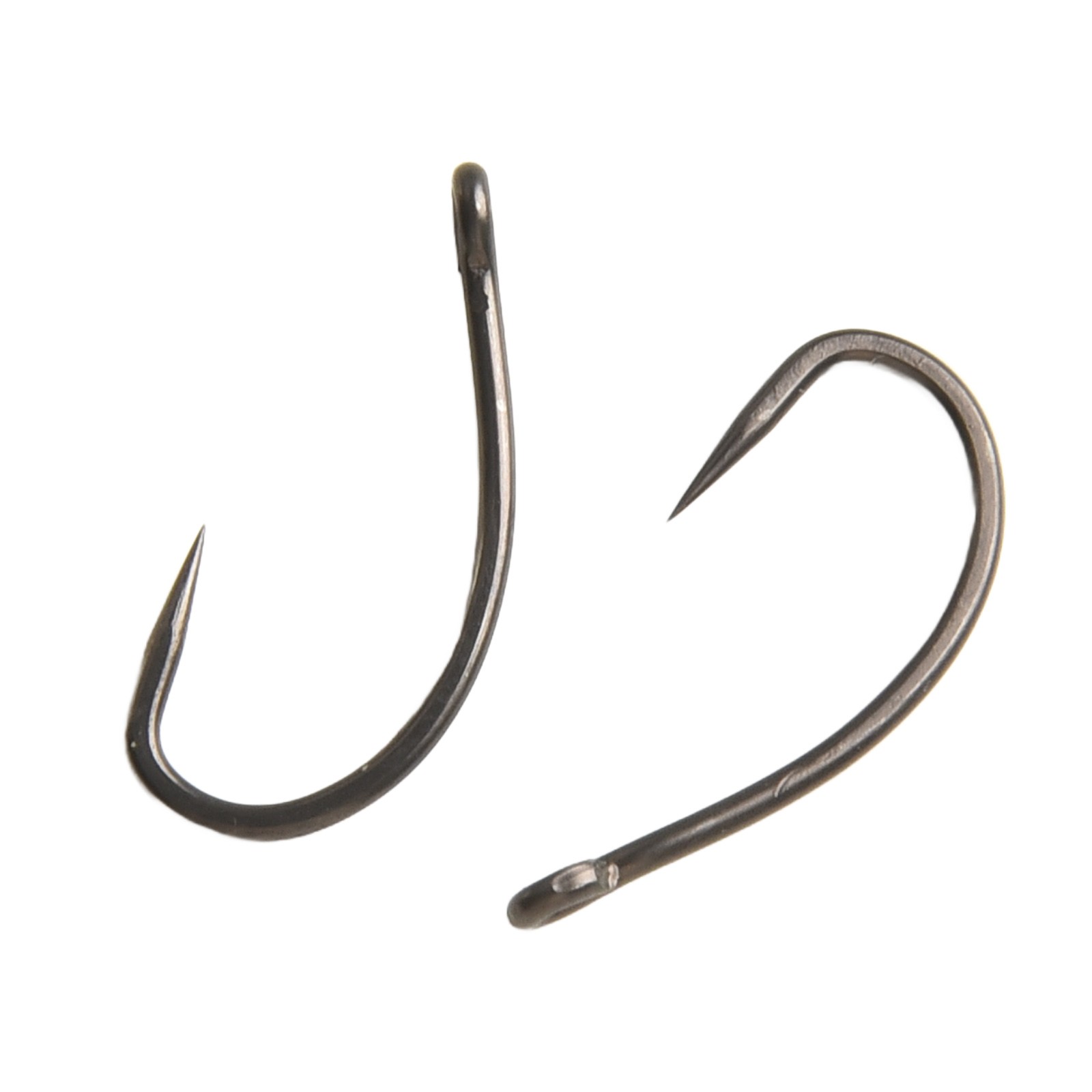50 pièces hameçons de pêche à tige incurvée haut de gamme carpe sans barbel - Picture 40 of 51