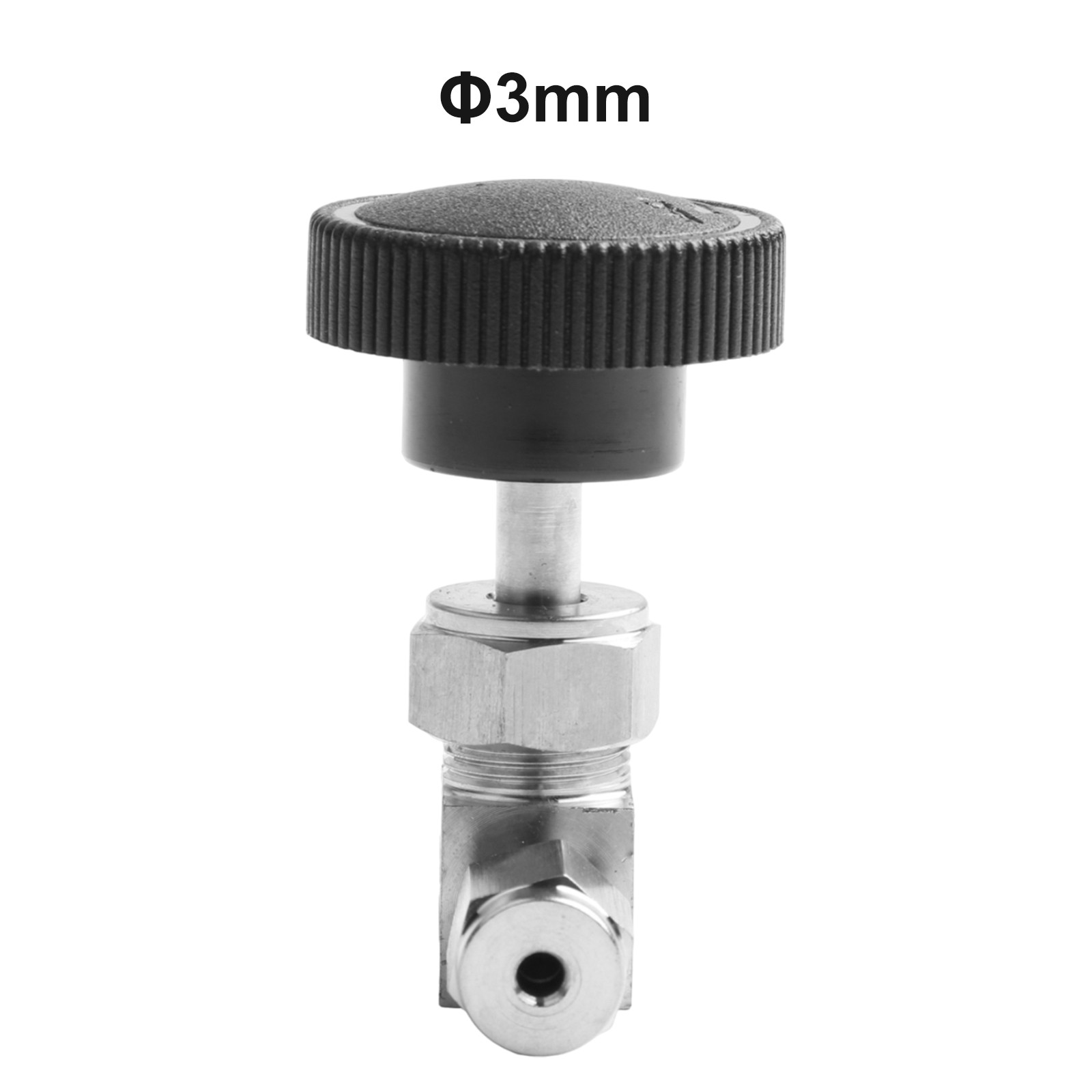 Adjustable O D 34681012mm Stainless Steel 304 Needle Valve Secure Connection