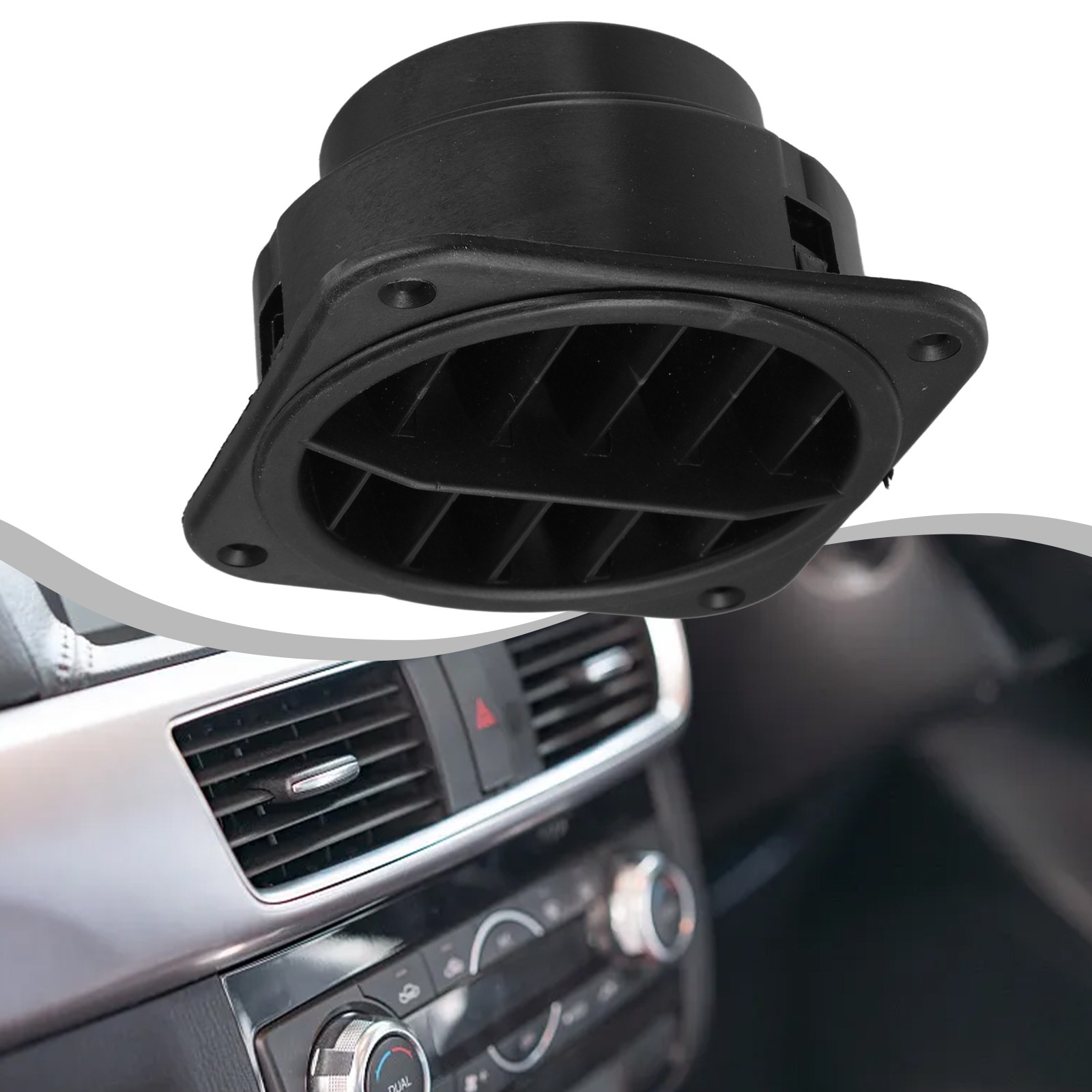 Sortie D’Air Chaud 75 Mm Rotative 360° – Conduit Chauffage Eberspächer Webasto, Noir & Compact