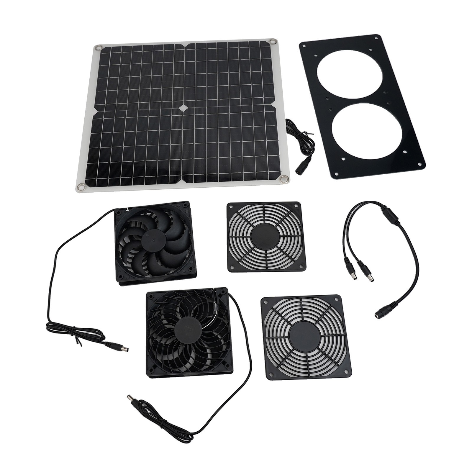 Powerful Solar Exhaust Fan for Greenhouse Cooling with 30W Solar Panel - Picture 18 of 24