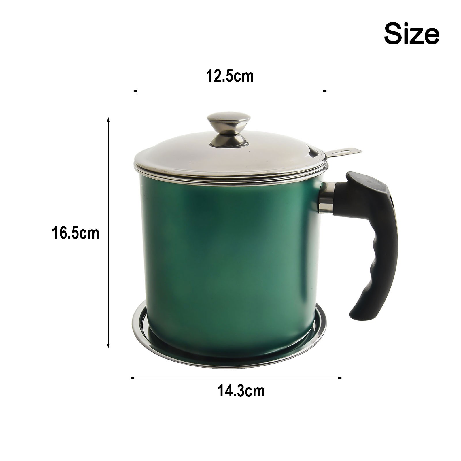 Couche de filtre tendance à maille fine cuisson plus saine avec récipient à huile en a