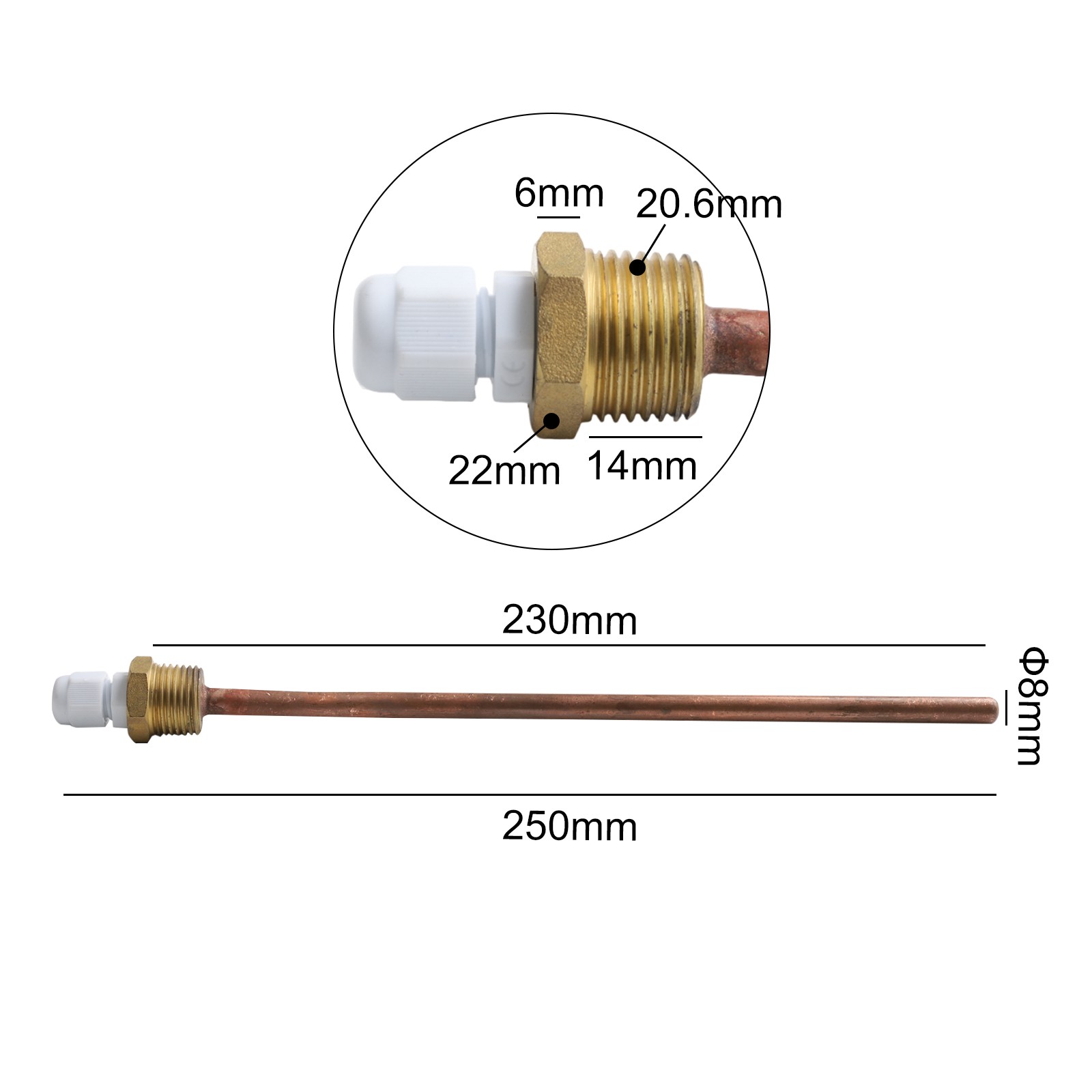 Thermowell in Brass Material with For BSP G Thread and Easy Sensor Installation - Picture 48 of 62