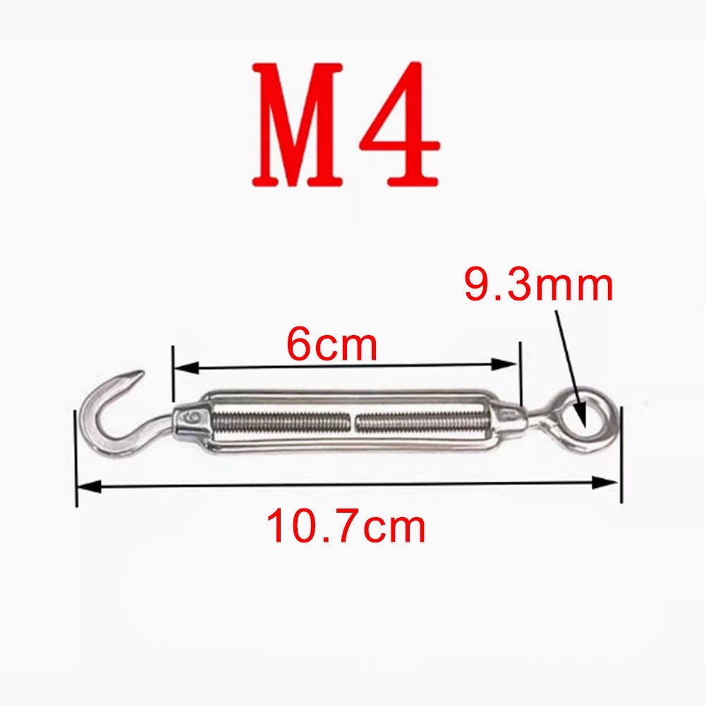 Adjustable Wire Rope Tensioner Set for Outdoor Use 304 Stainless Steel - Picture 8 of 13