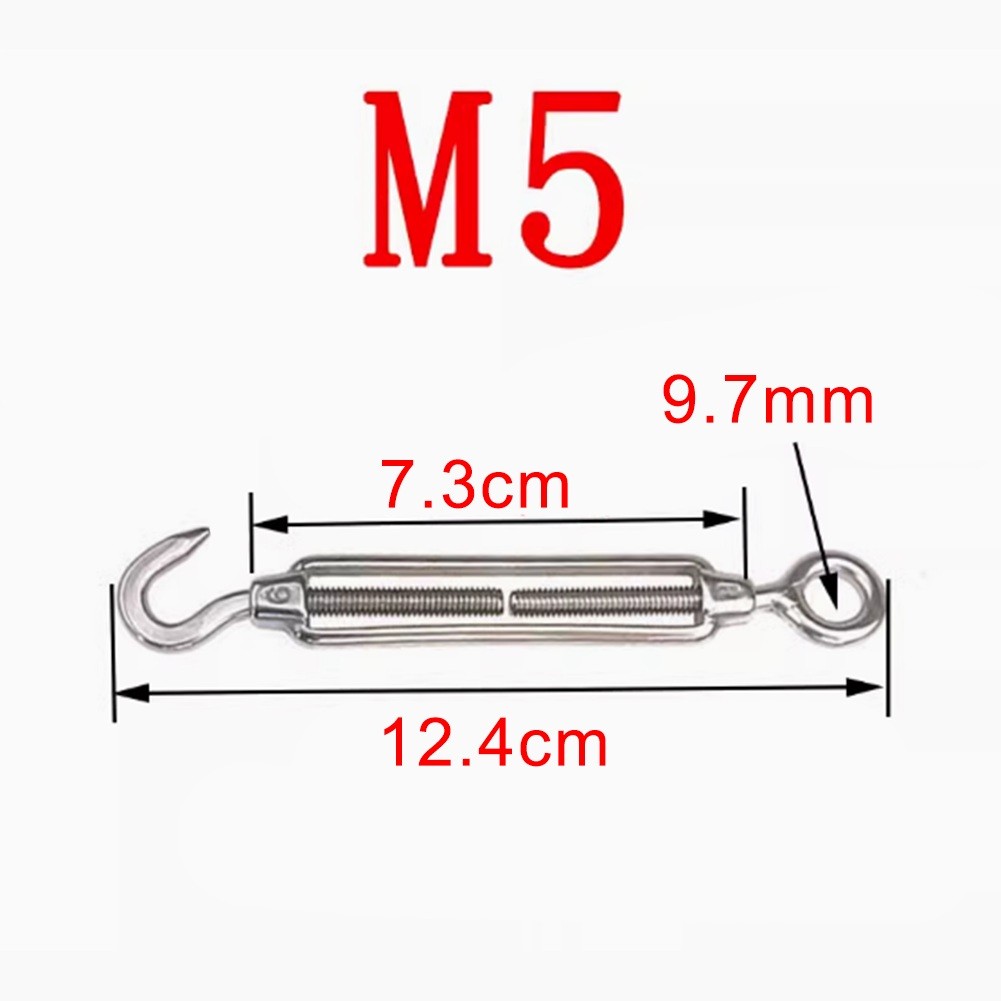 Adjustable Wire Rope Tensioner Set for Outdoor Use 304 Stainless Steel - Picture 9 of 13