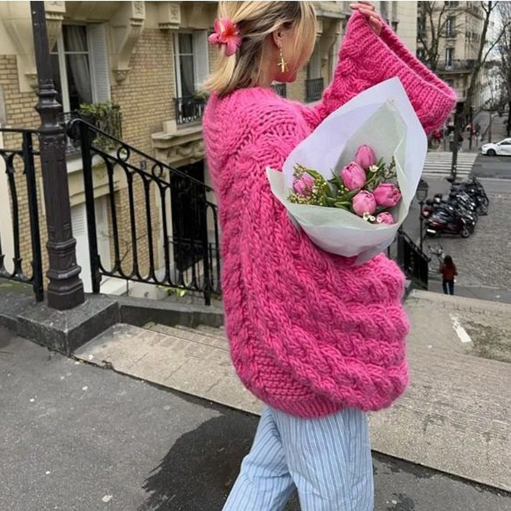 Pull élégant en tricot manches longues pour femme mode idéal pour vêtements autom