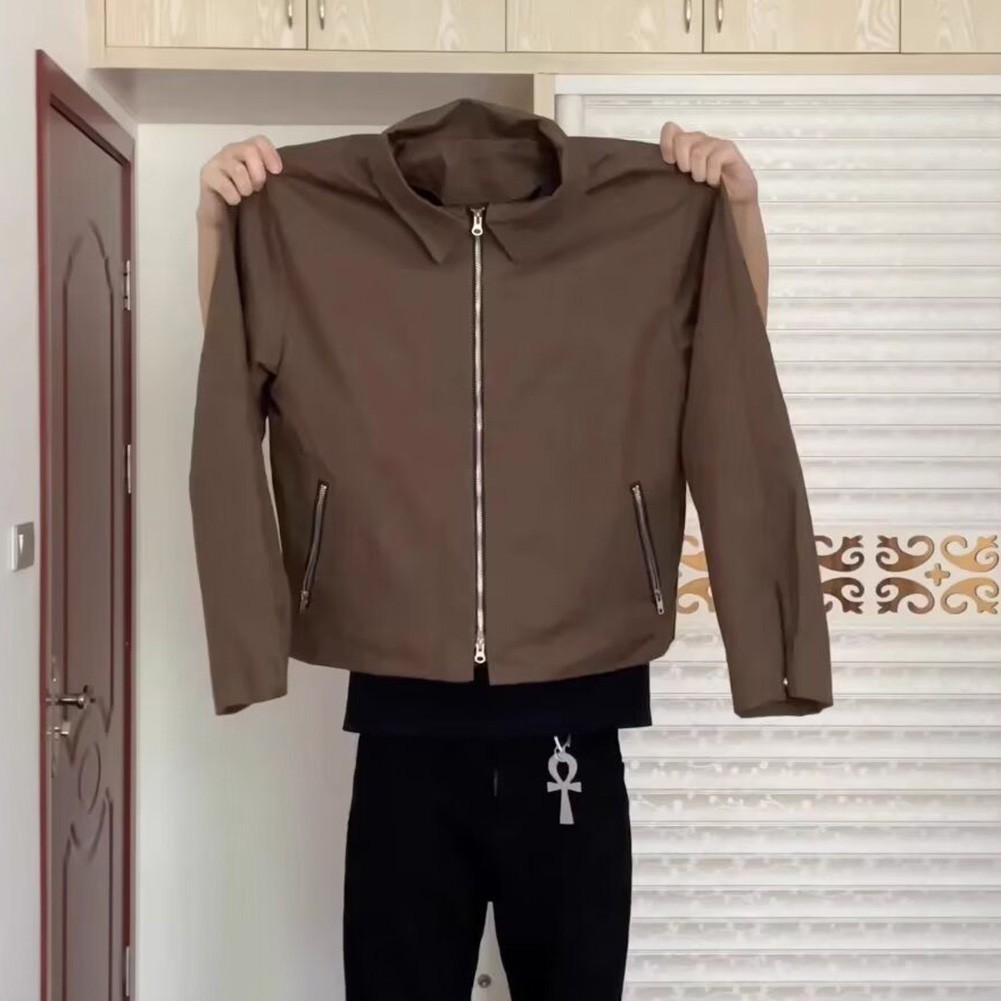 Men's Stylish Lapel Jacket Casual Coat in Solid Colors for Autumn Spring - Picture 18 of 60