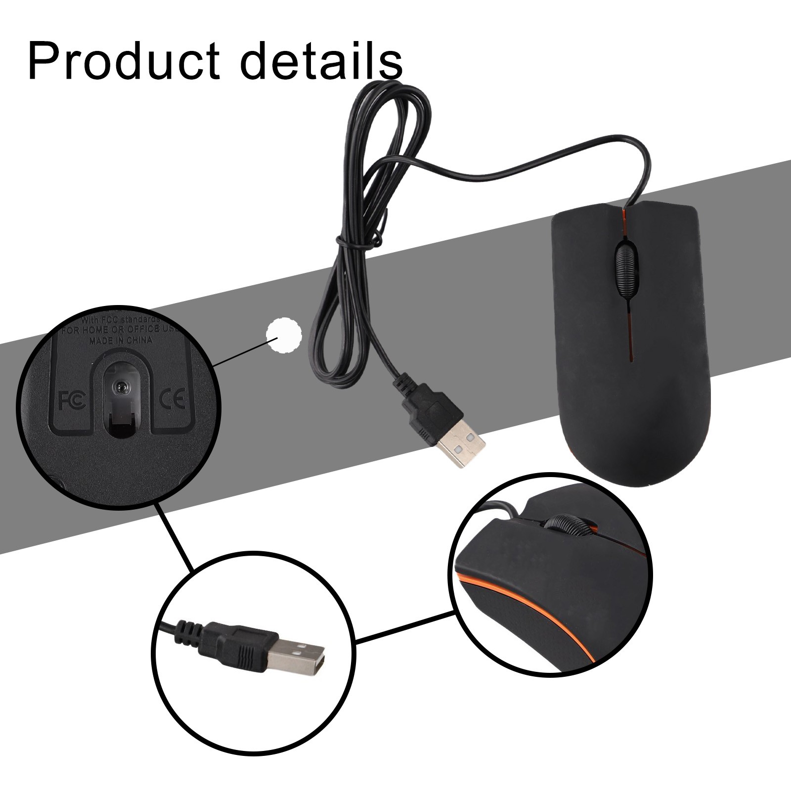 Purple USB Mini Wired Gaming Mouse with Ergonomic Design and Non slip Grip - Picture 14 of 27