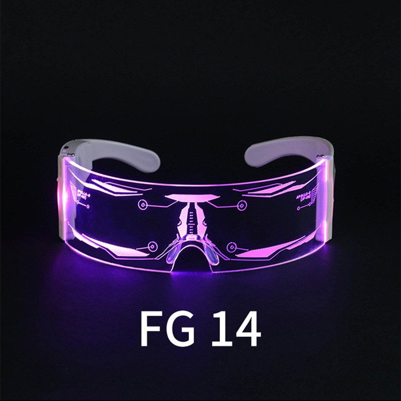 Transparent Acrylic LED Glasses Ideal for Halloween and Costume Events - Picture 14 of 27