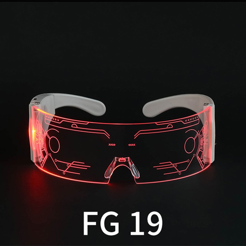 Transparent Acrylic LED Glasses Ideal for Halloween and Costume Events - Picture 27 of 27