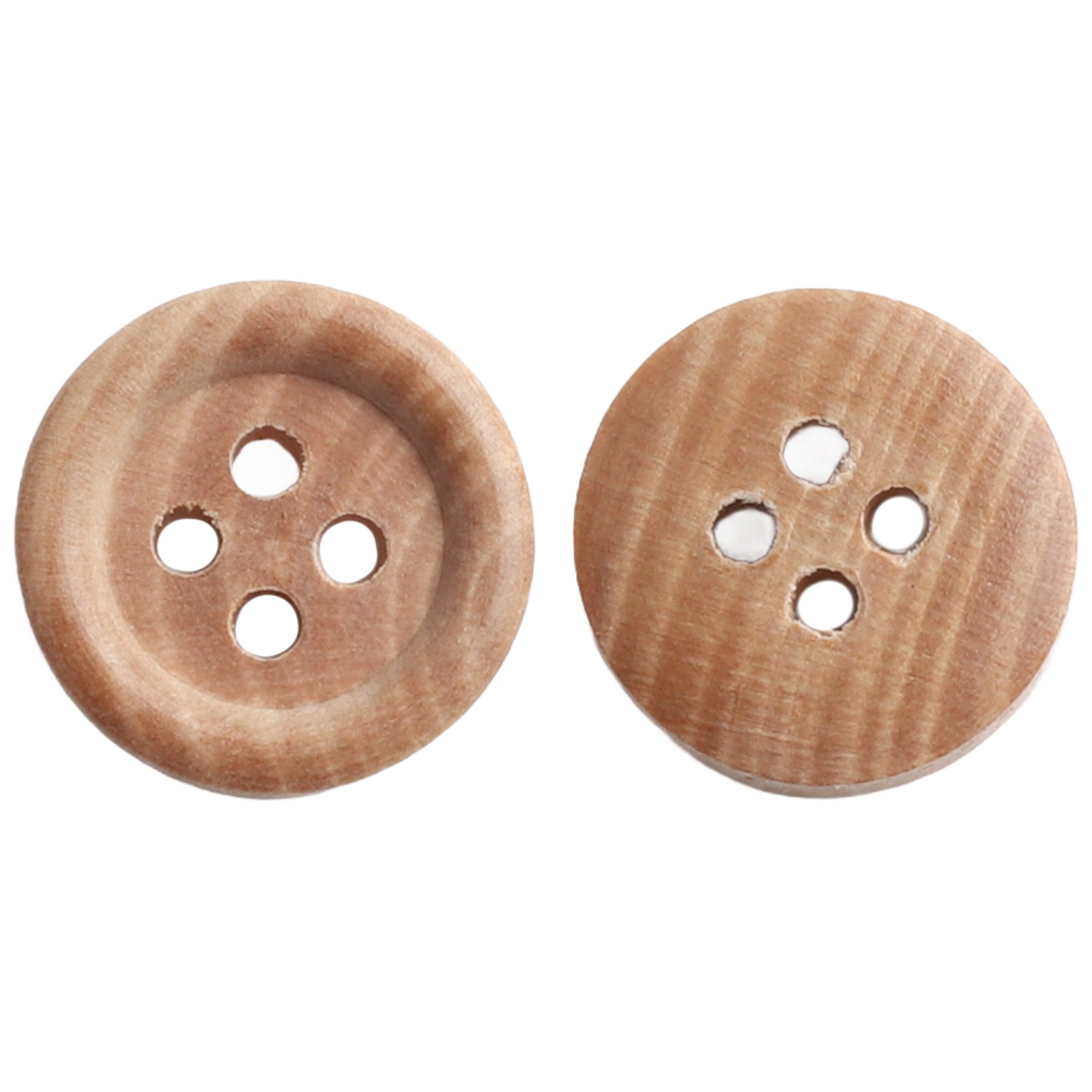 Accessoires vêtements 20 boutons en bois couleur naturelle plusieurs officiel tailles
