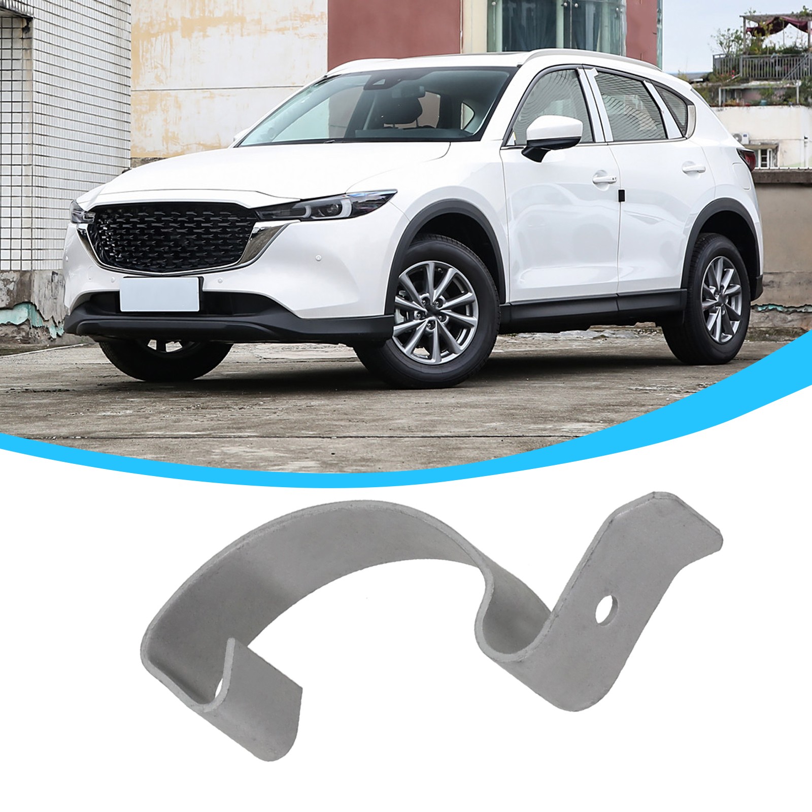 Abrazadera de conducto de aire del motor compatible con Mazda con material metálico sin deformación - Imagen 9 de 12