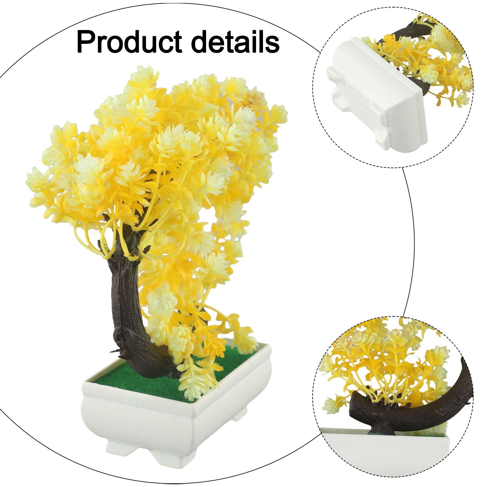 Lifelike Desktop Rose Crescent Moon Tree Bonsai Add Elegance to Your Space - Picture 14 of 44