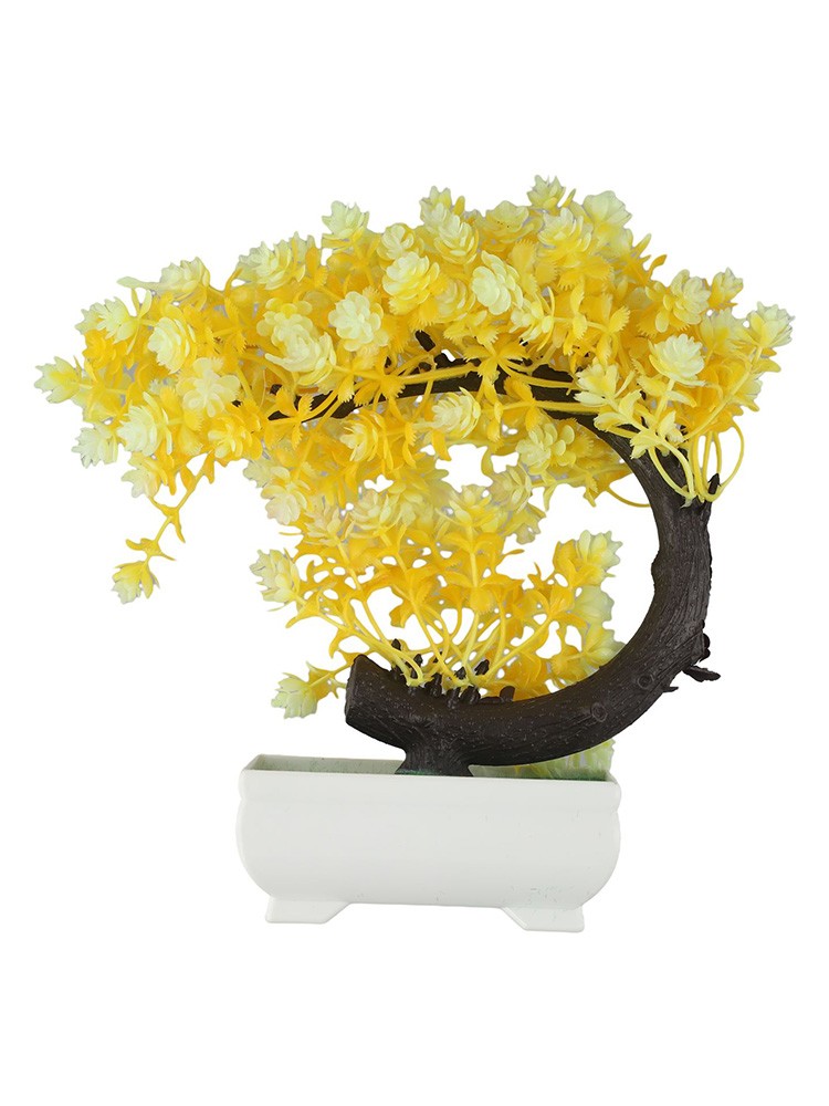 Lifelike Desktop Rose Crescent Moon Tree Bonsai Add Elegance to Your Space - Picture 22 of 44