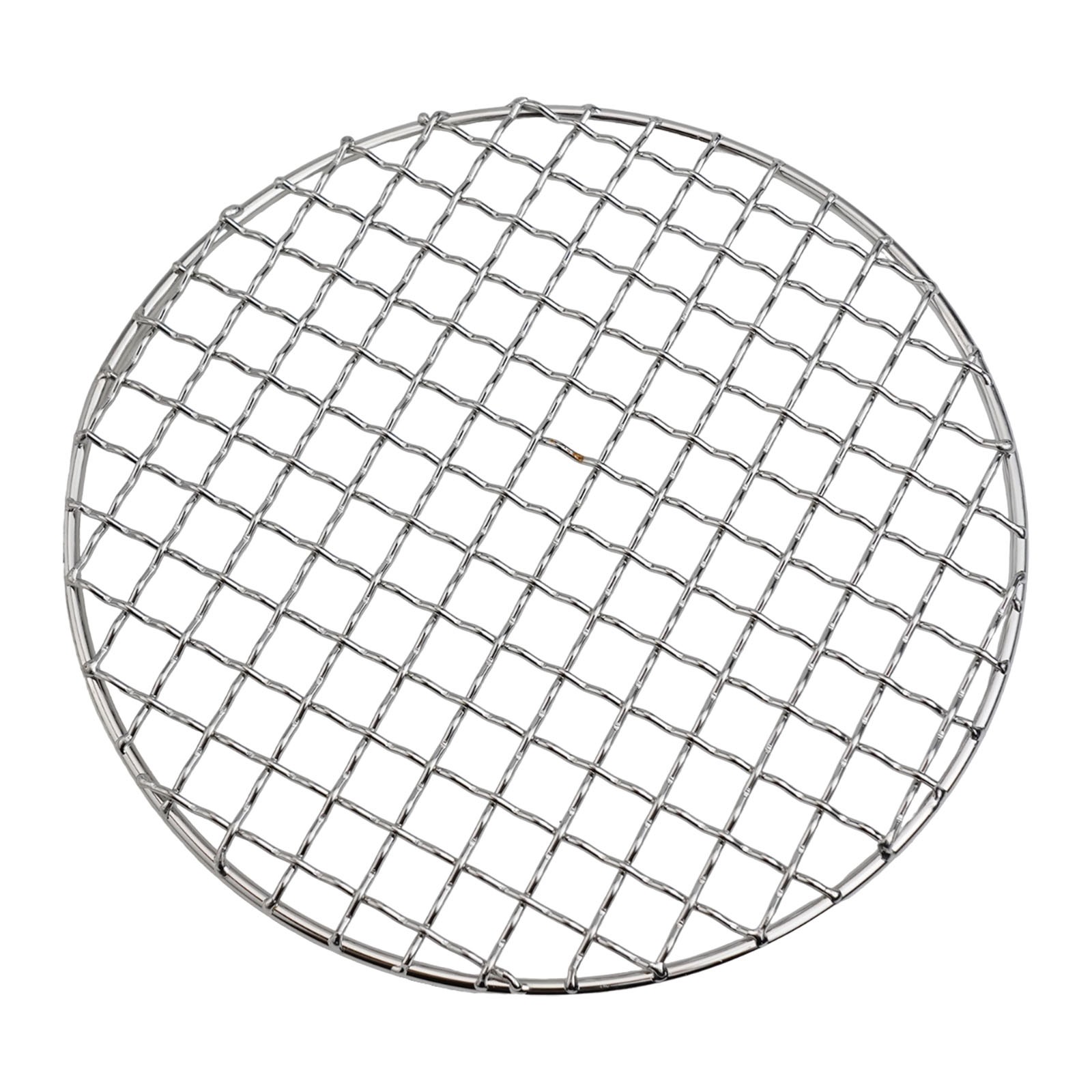 Soldes Pour barbecue rond gril filet mailles racks grille treillis vapeur fil cuisson R