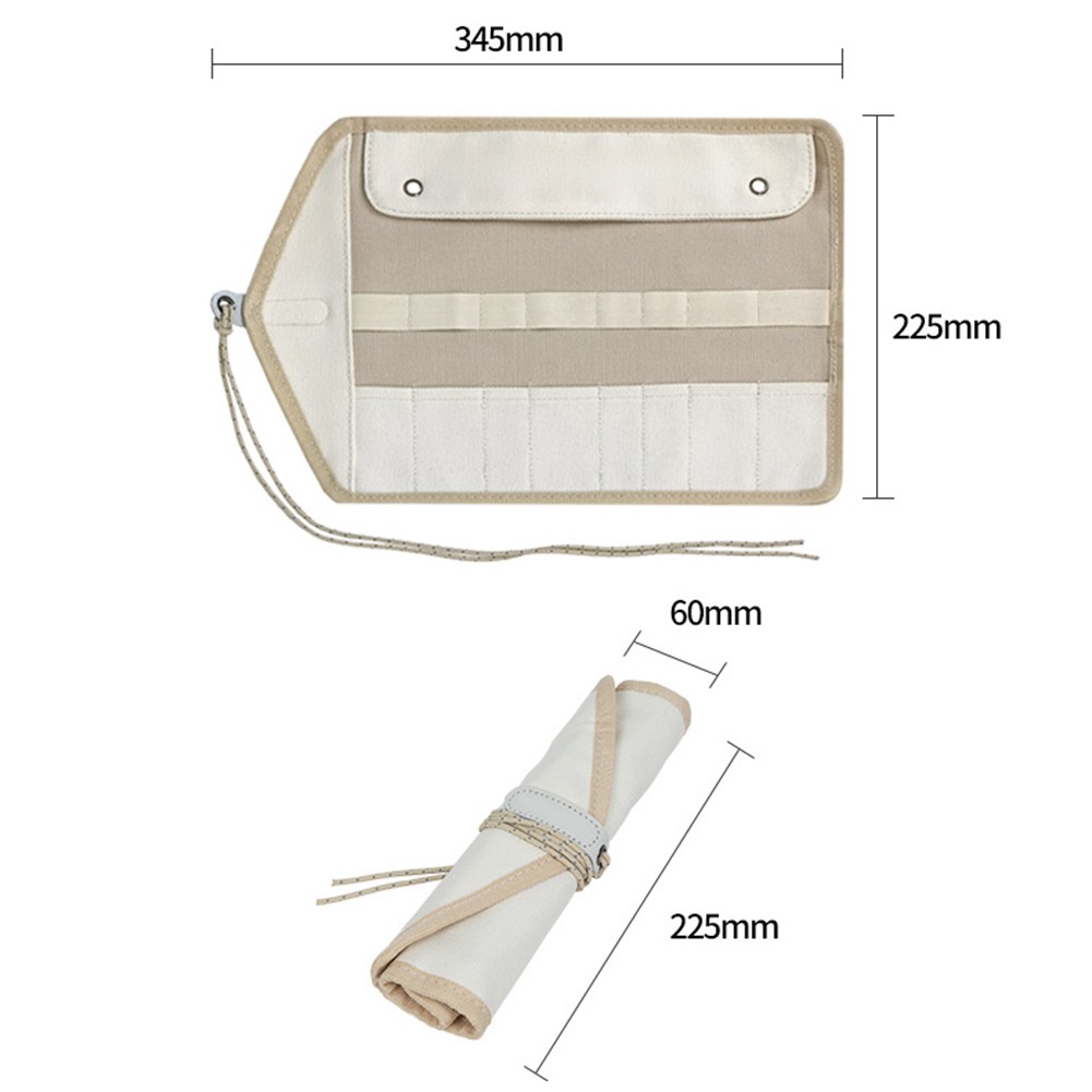 Schlanke Design Canvas Utensilientasche ideal für Camping oder Zuhause Esseinri - Bild 26 von 27