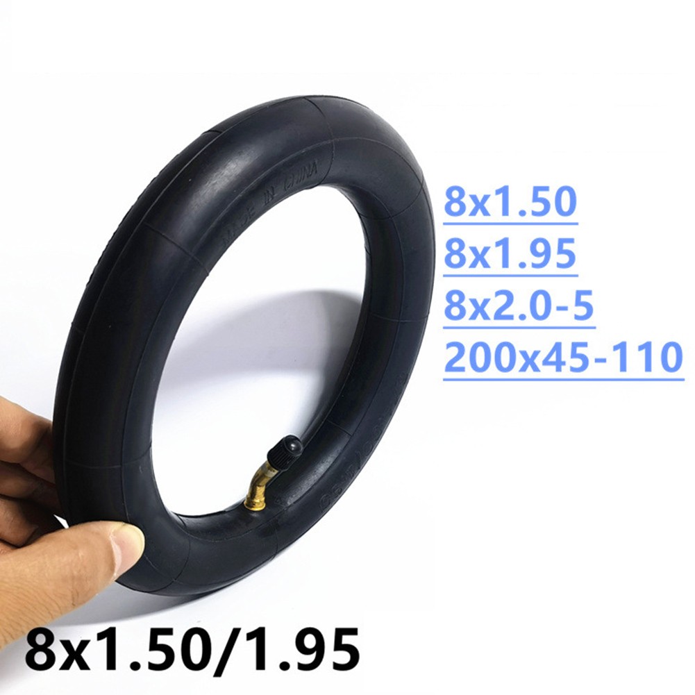 Sleek 8 Inch Tyre Replacement Set Including Inner Tube for Kids' Bikes