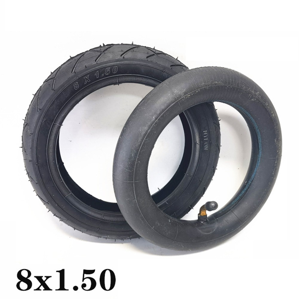 Sleek 8 Inch Tyre Replacement Set Including Inner Tube for Kids' Bikes