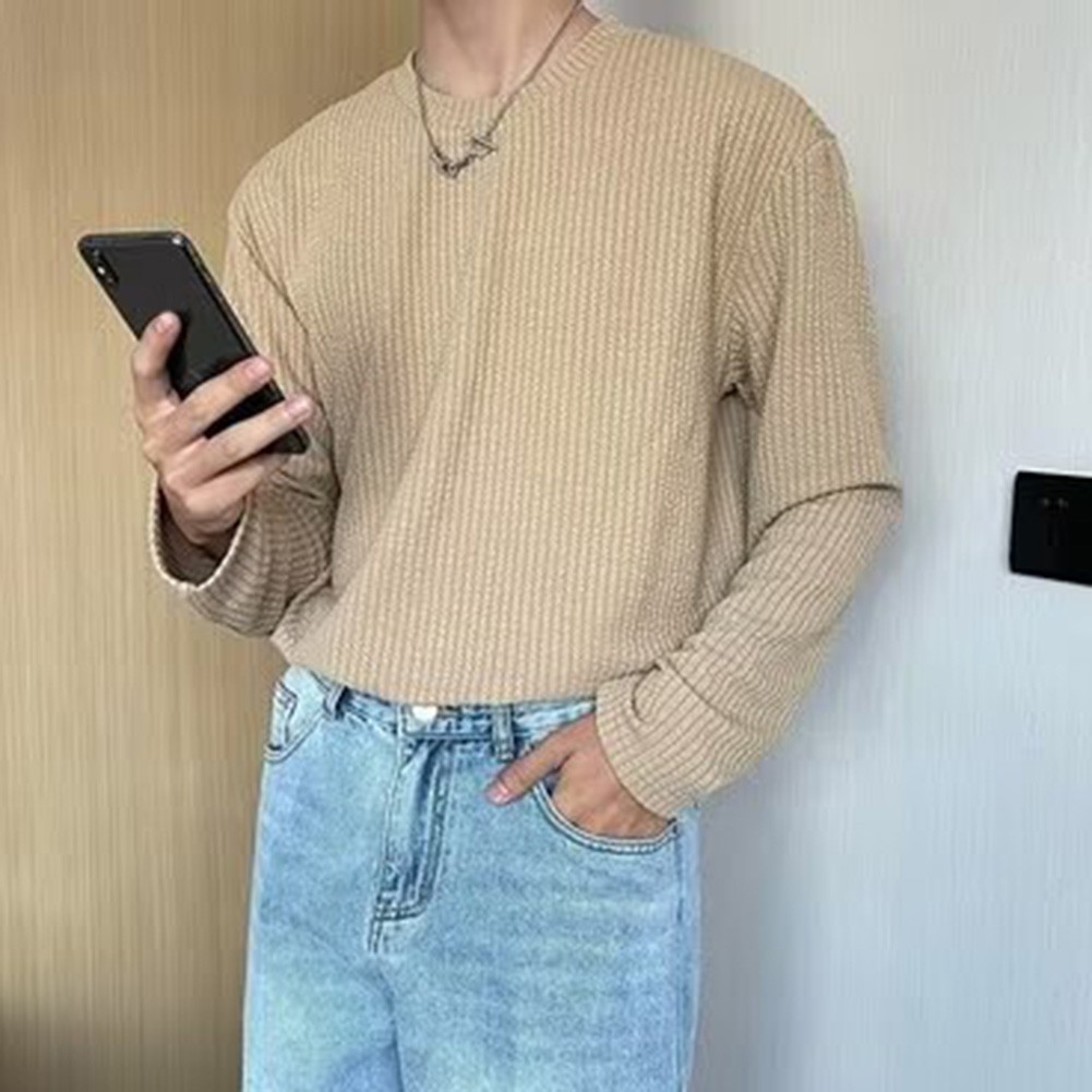 Vístete para arriba o abajo con la camiseta de manga larga waffle para hombre y su diseño clásico - Imagen 15 de 37