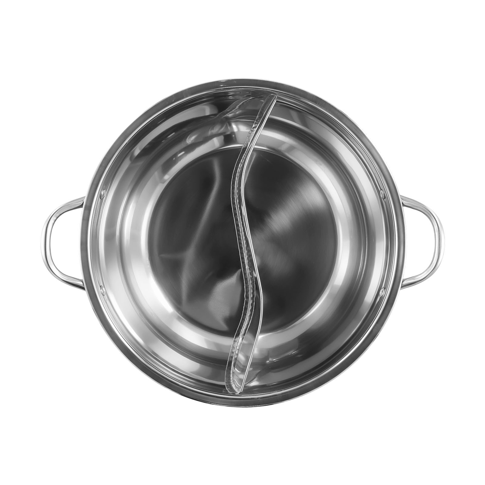 Double Pot Hotpot Cooker 30cm Stainless Steel for Sharing Hot Pot - Picture 36 of 44