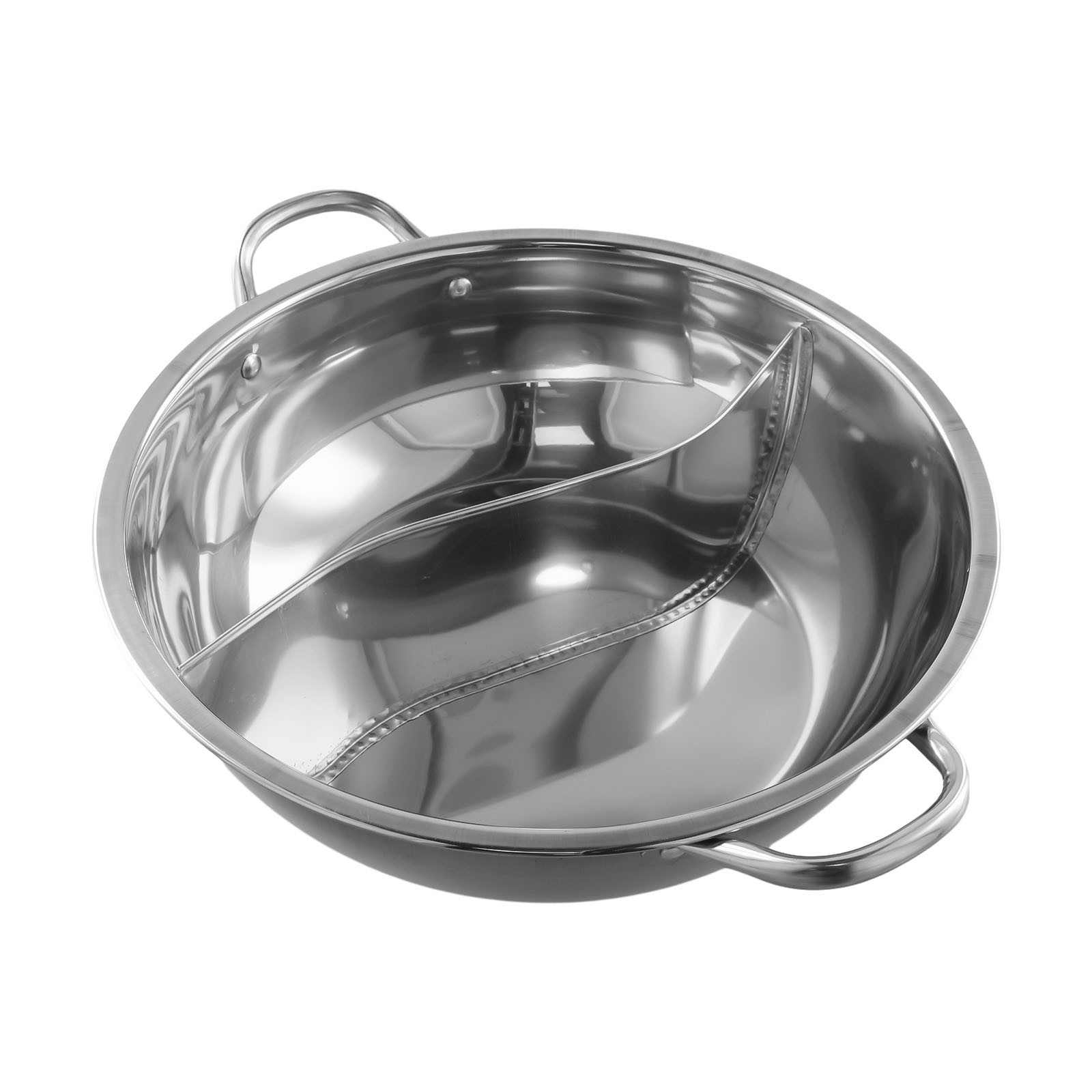 Double Pot Hotpot Cooker 30cm Stainless Steel for Sharing Hot Pot - Picture 37 of 44