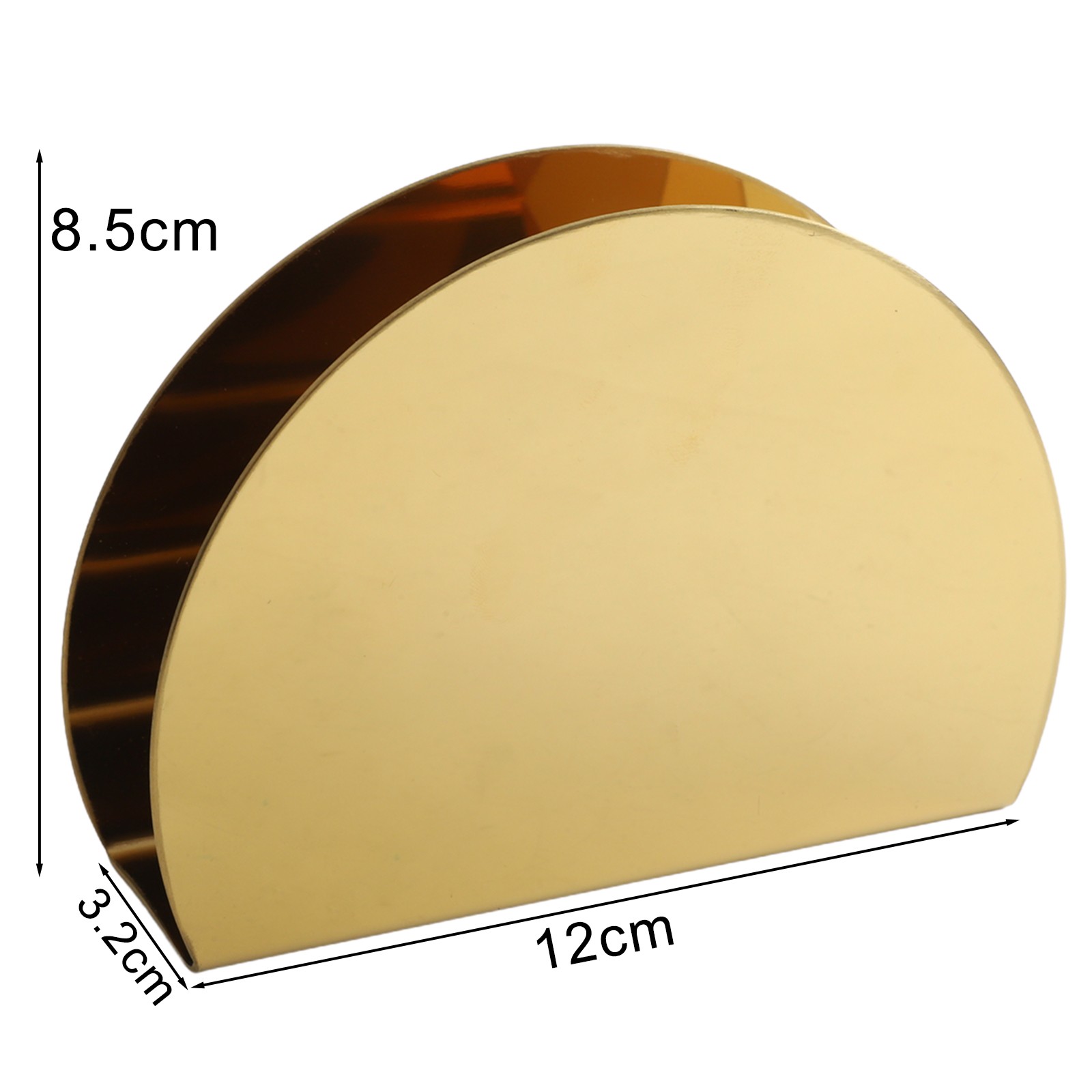 Table Napkin Holder Tissue Dispenser Dining Room Easy Display Half Round - Picture 22 of 25