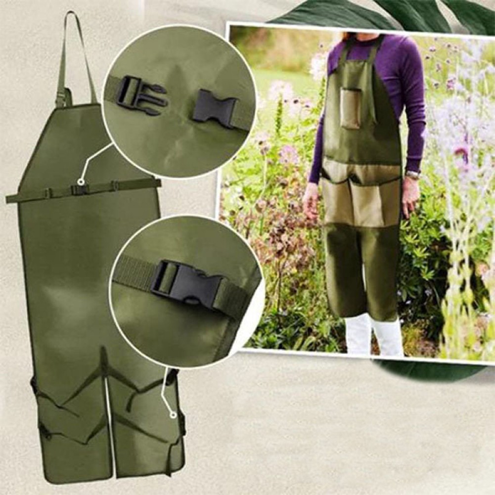 Tablier de jardin adaptable avec longues jambes et plusieurs zones de rangement soldes