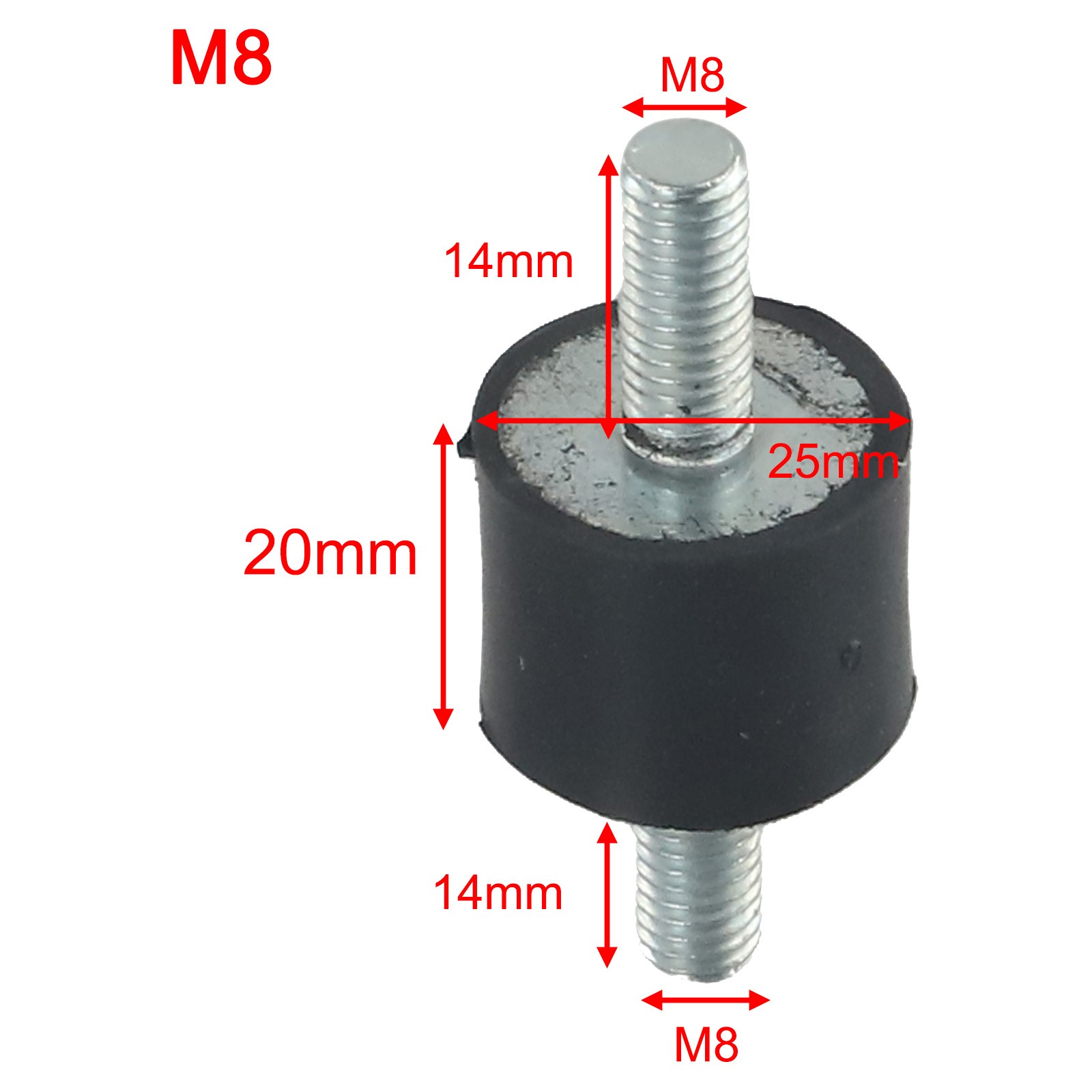 Premium Rubber Metal Buffer Set for Noise Reduction M5 M6 M8 Thread Sizes - Picture 32 of 41